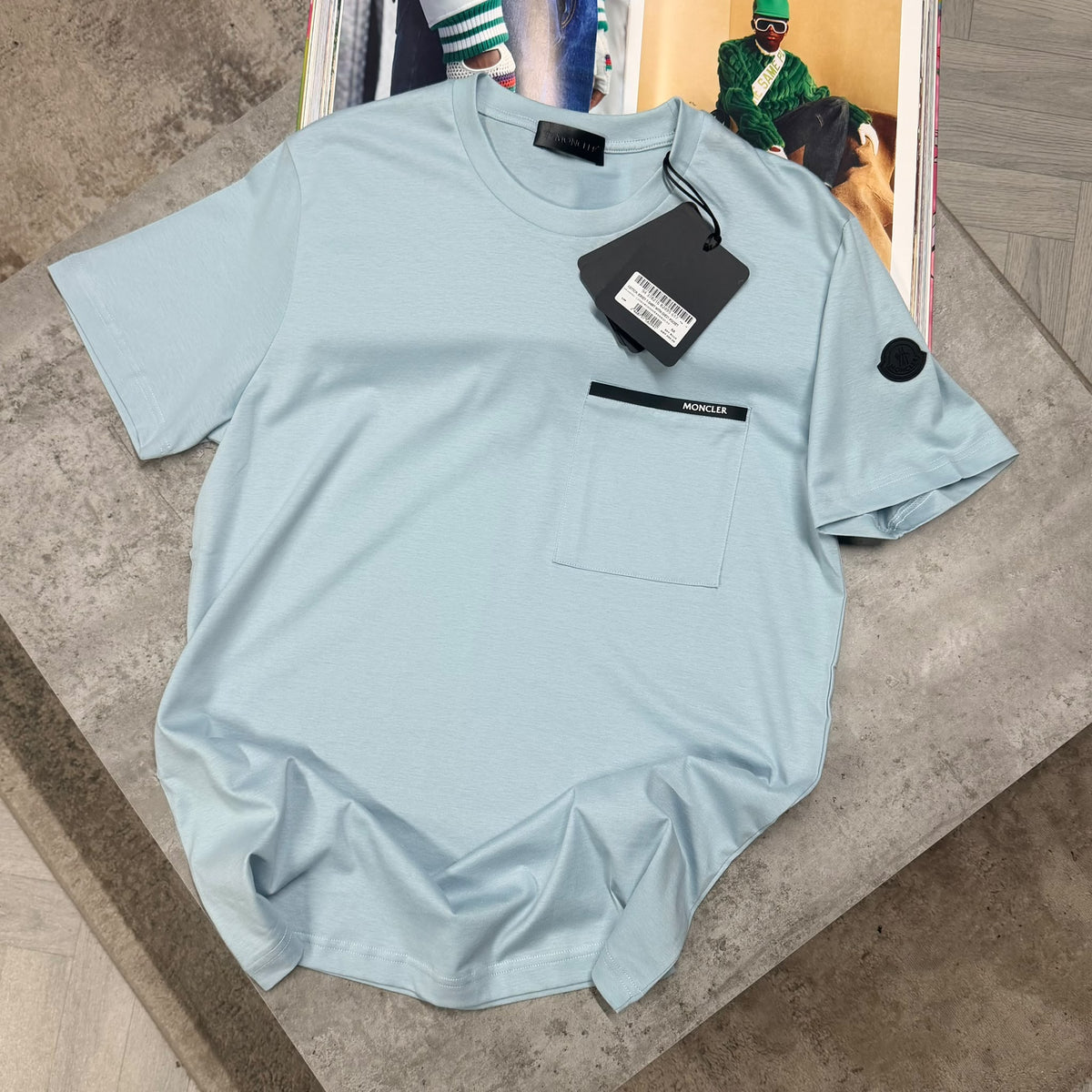MNCLR POCKET T SHIRT - SKY BLUE