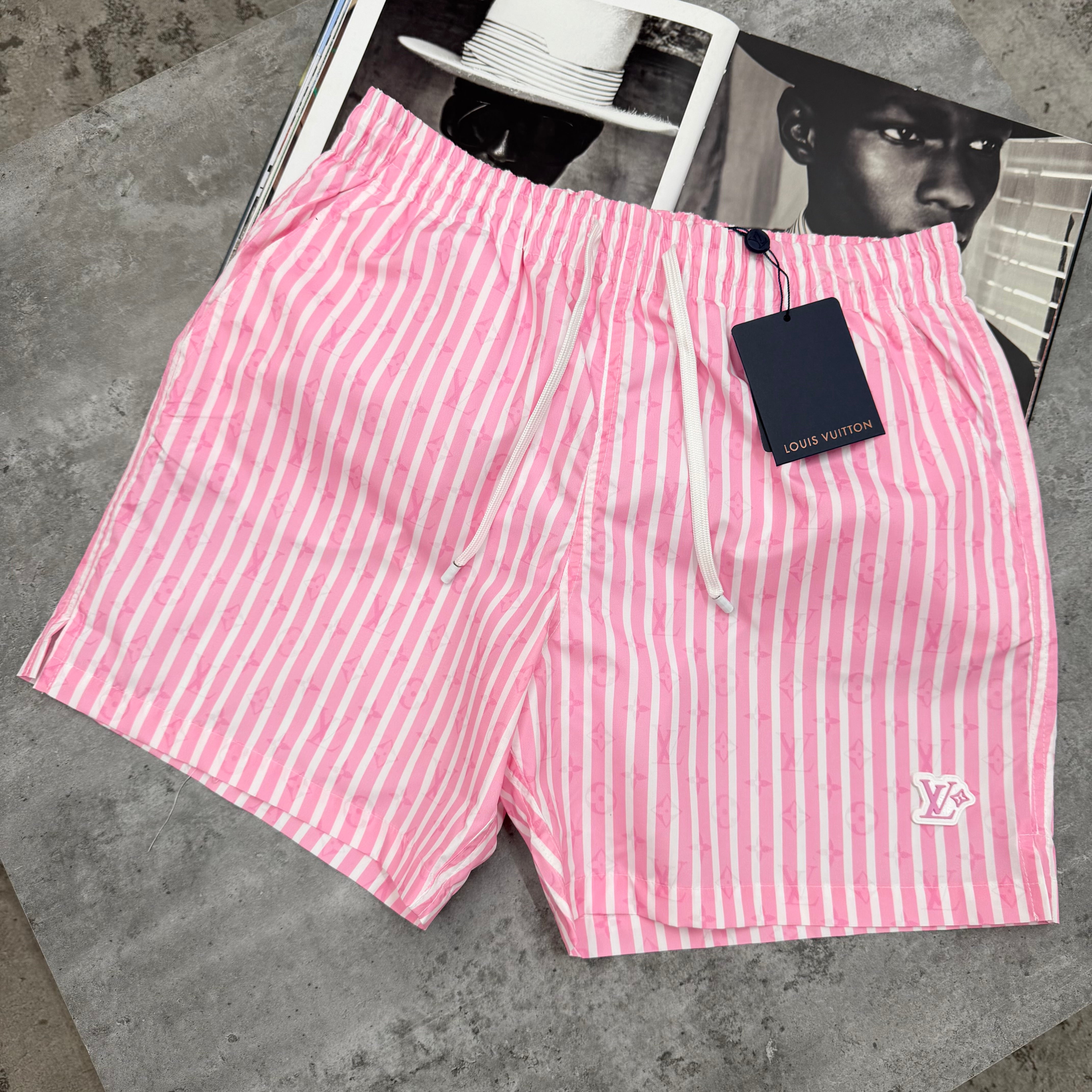 LVE - STRIPE SWIMS - PINK