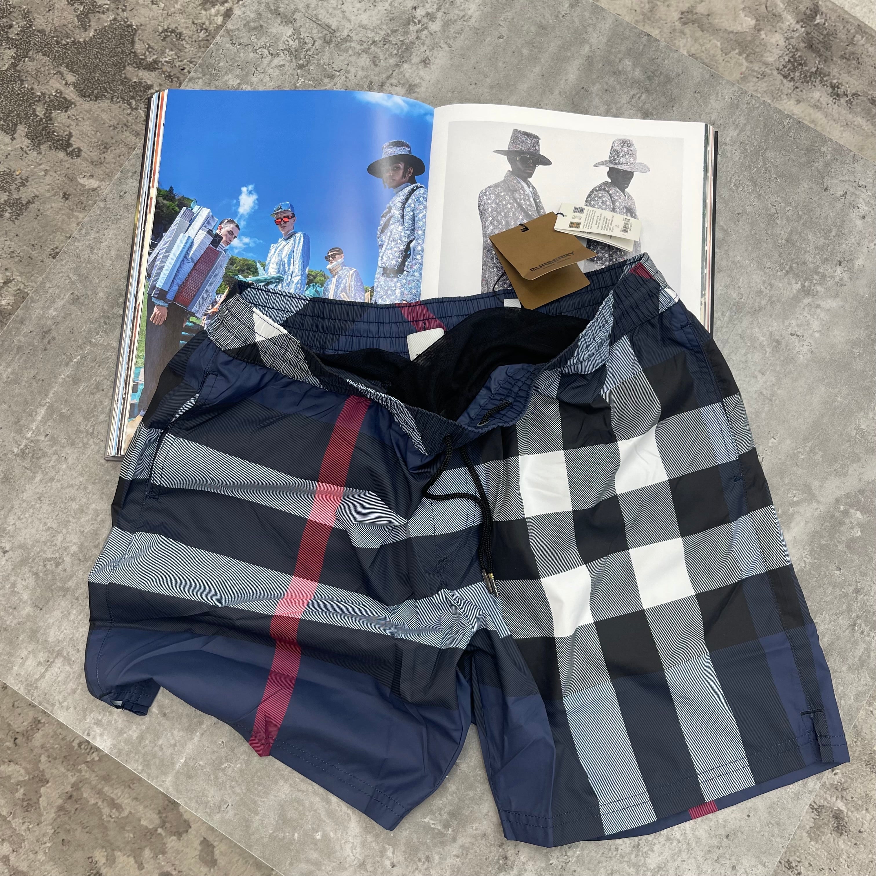 BURB CLASSIC NAVY PRINT SWIMS