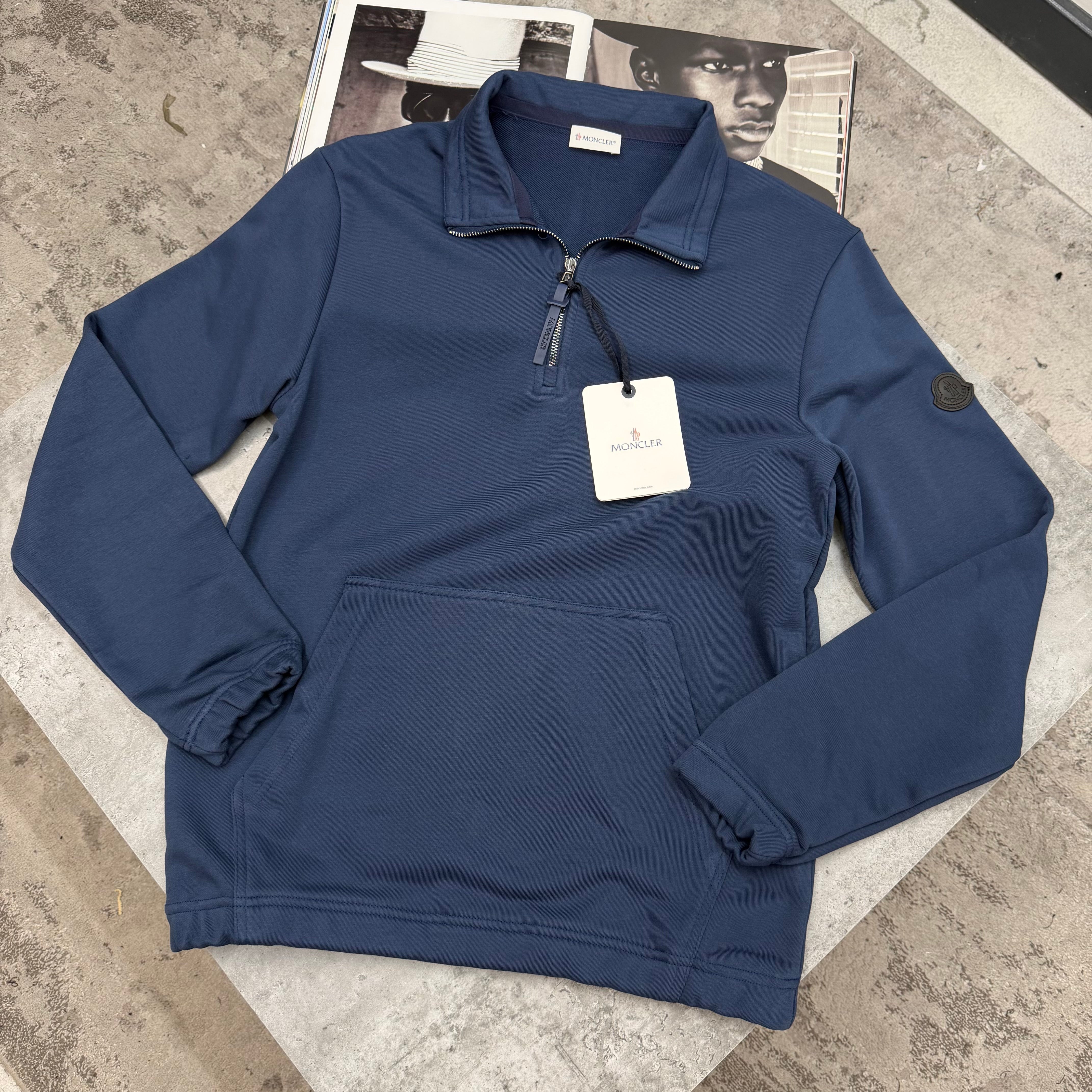 BB HALF ZIP JUMPER - NAVY
