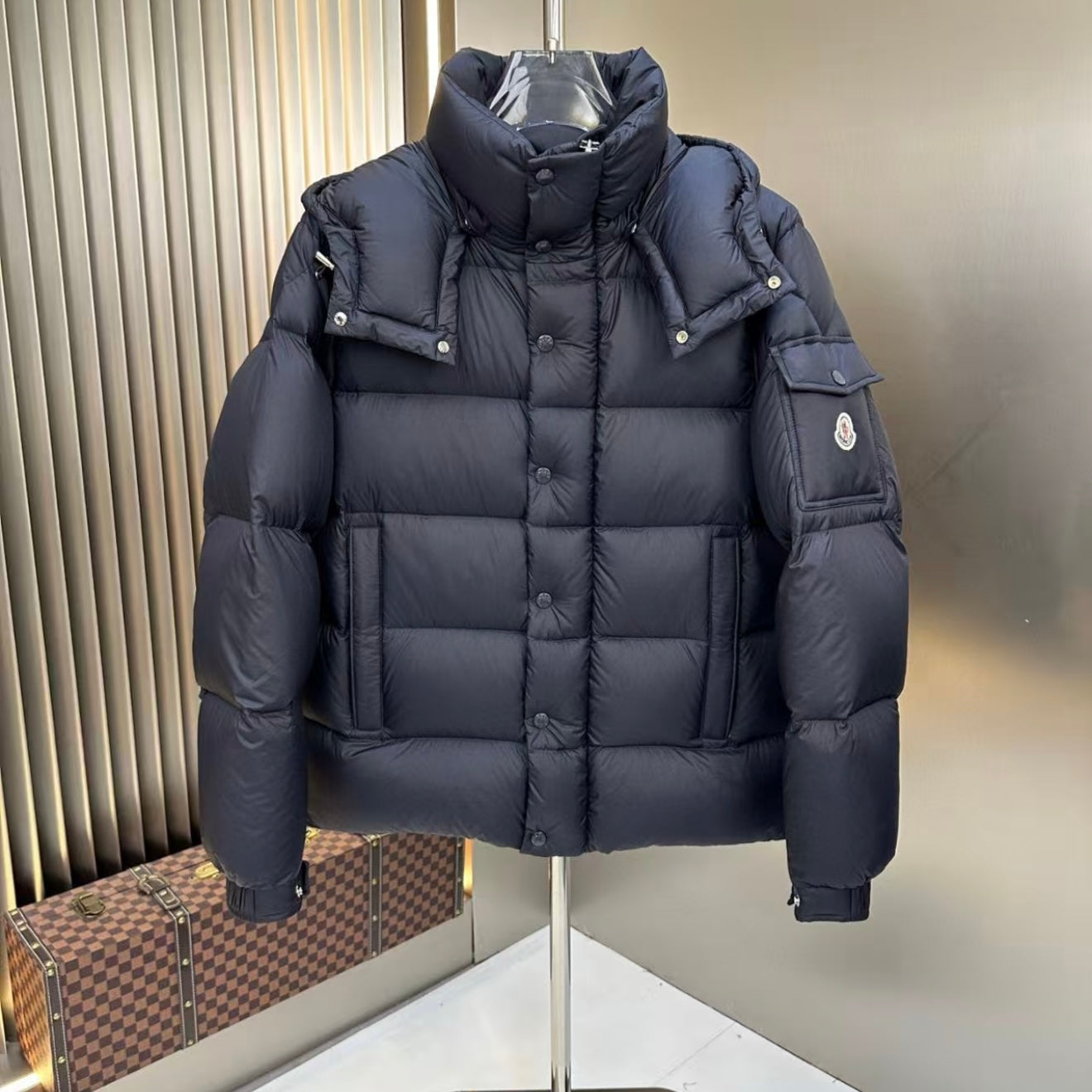 (PRE-ORDER) MNCLR - ARM POCKET COAT - NAVY