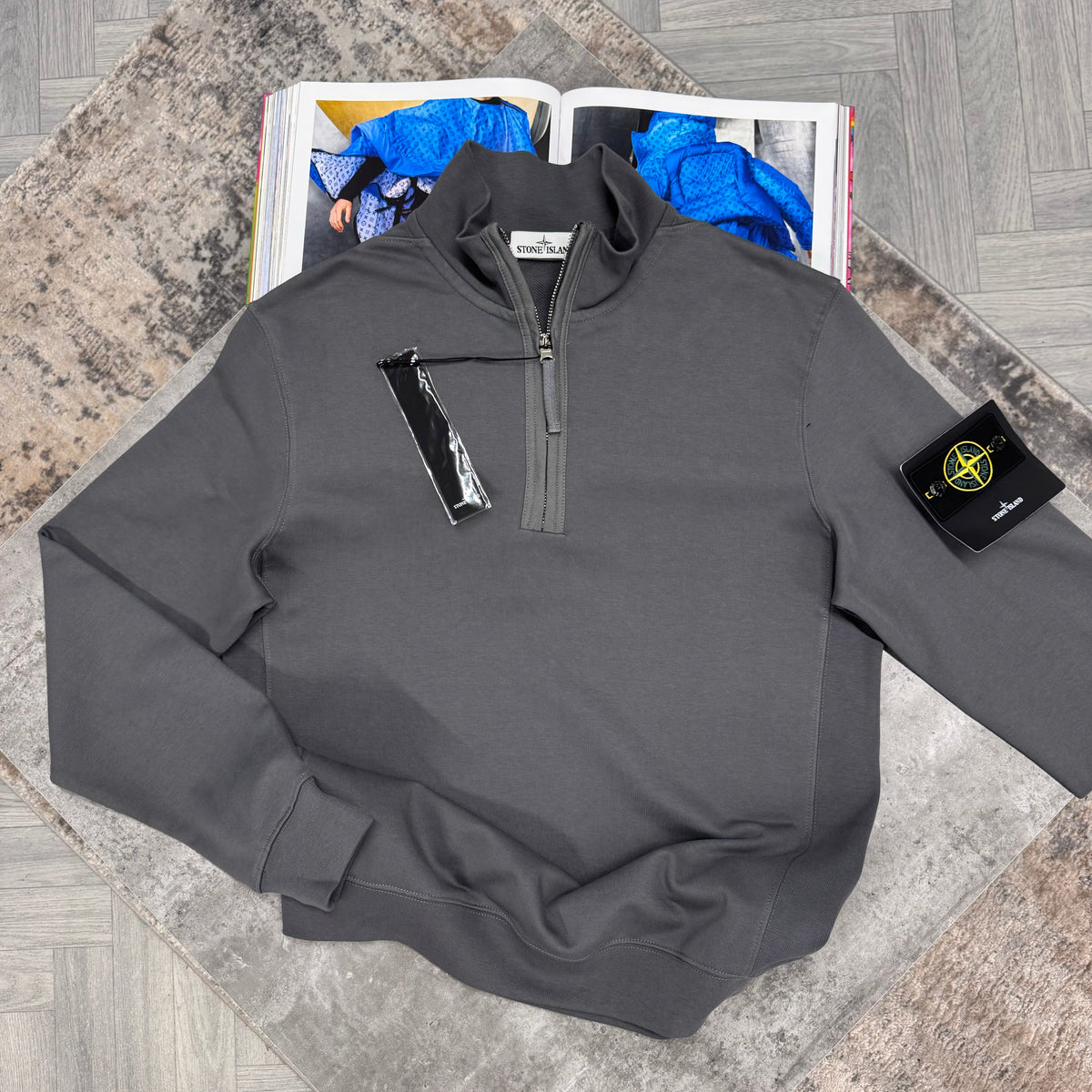 SI HALF ZIP JUMPER - CHARCOAL