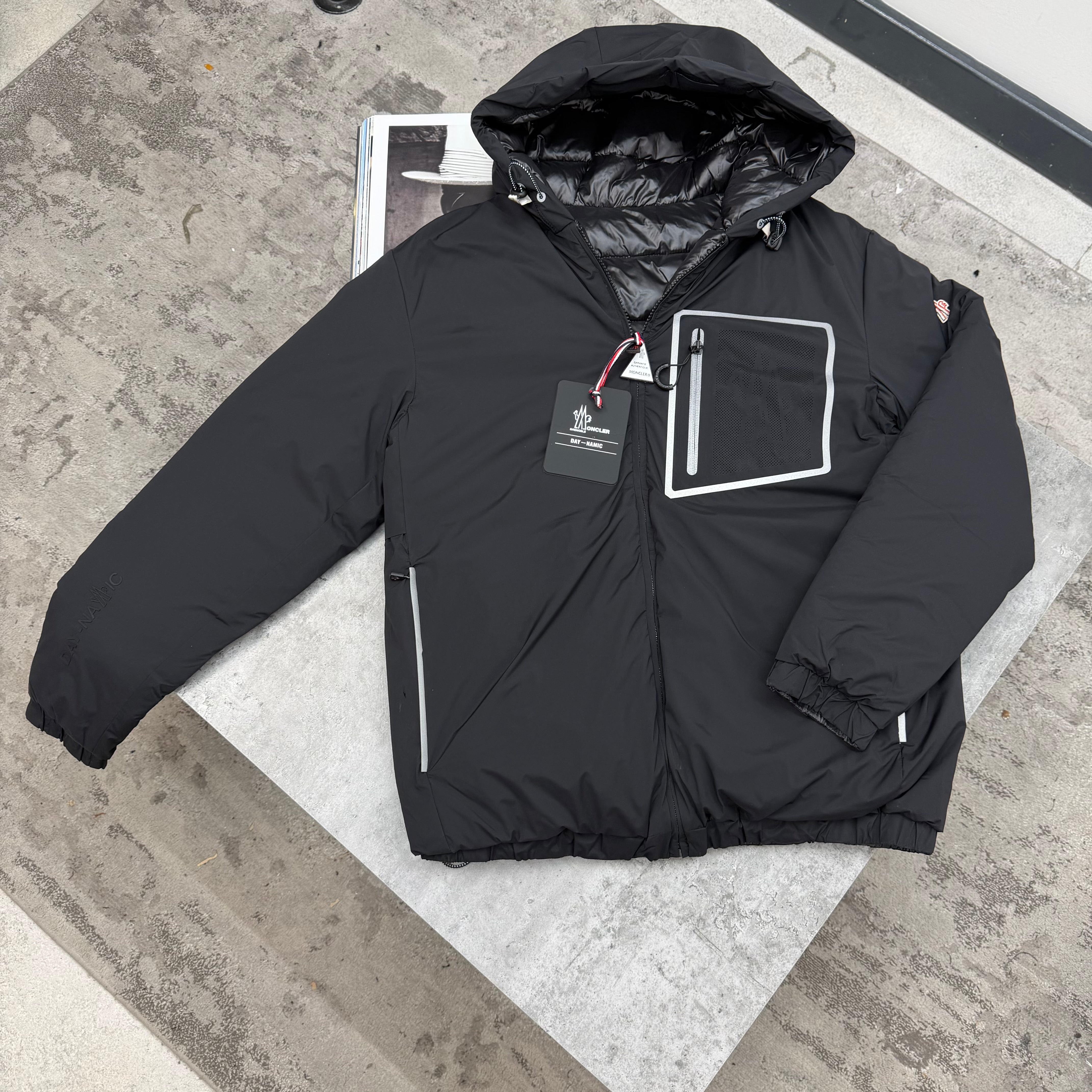 COAT REVERSIBLE - BLACK