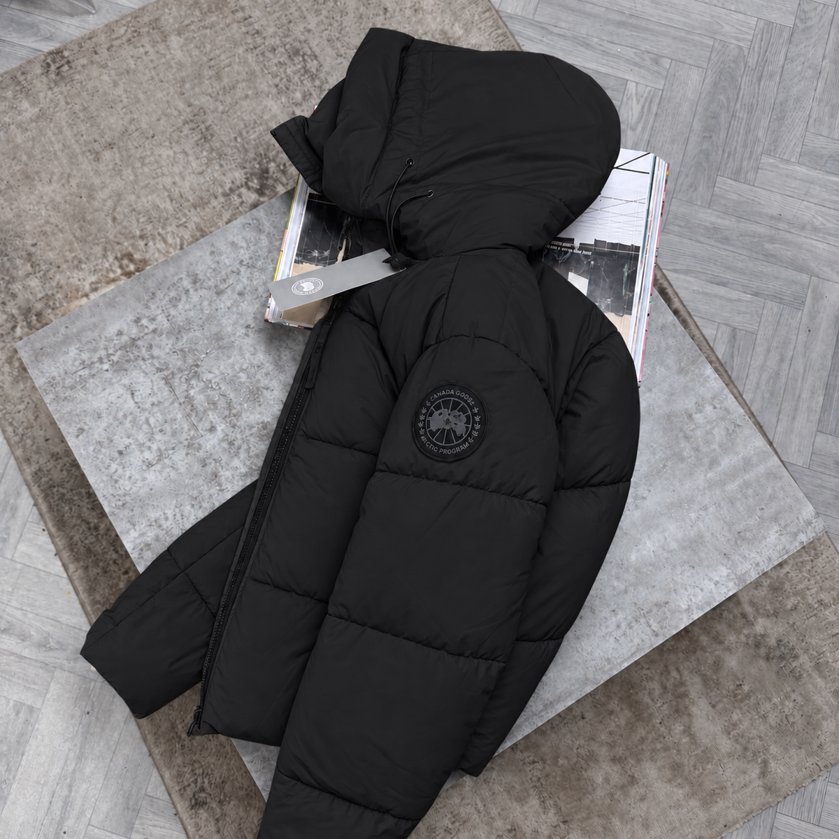 CG CROFTON PUFFER COAT - BLACK