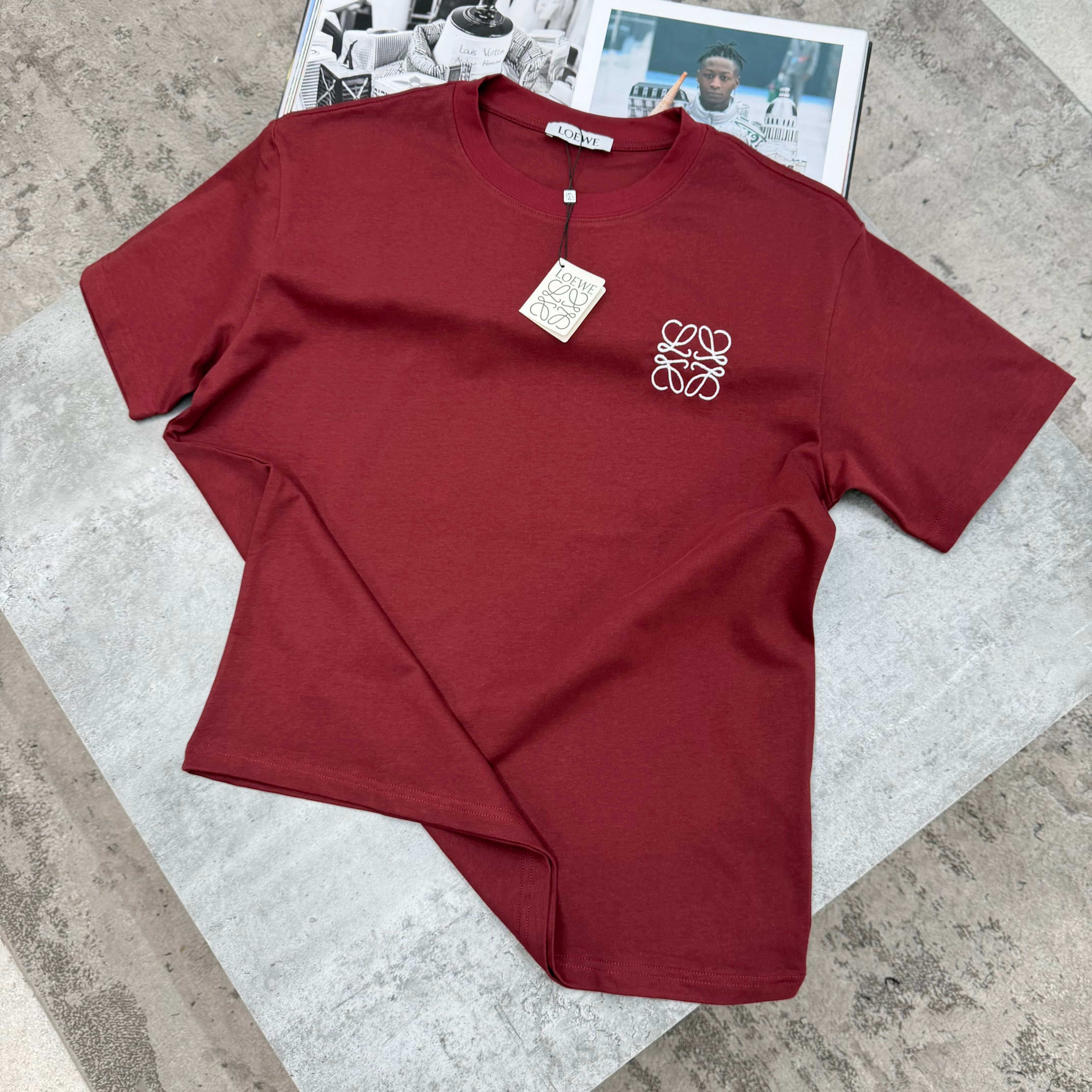 LWE - SMALL LOGO T-SHIRT - BURGUNDY