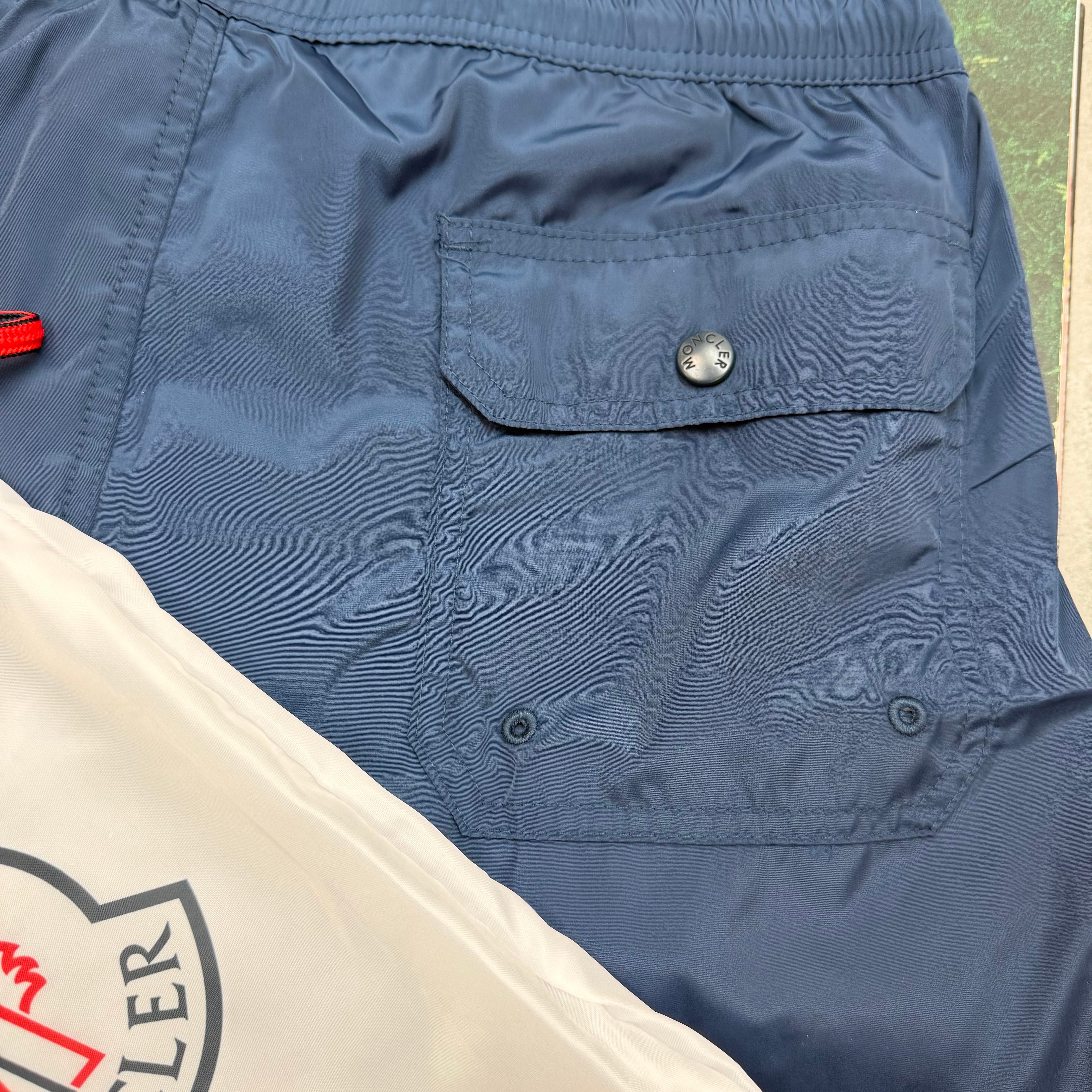 STRIPE BAGGED SWIMS - INDIGO