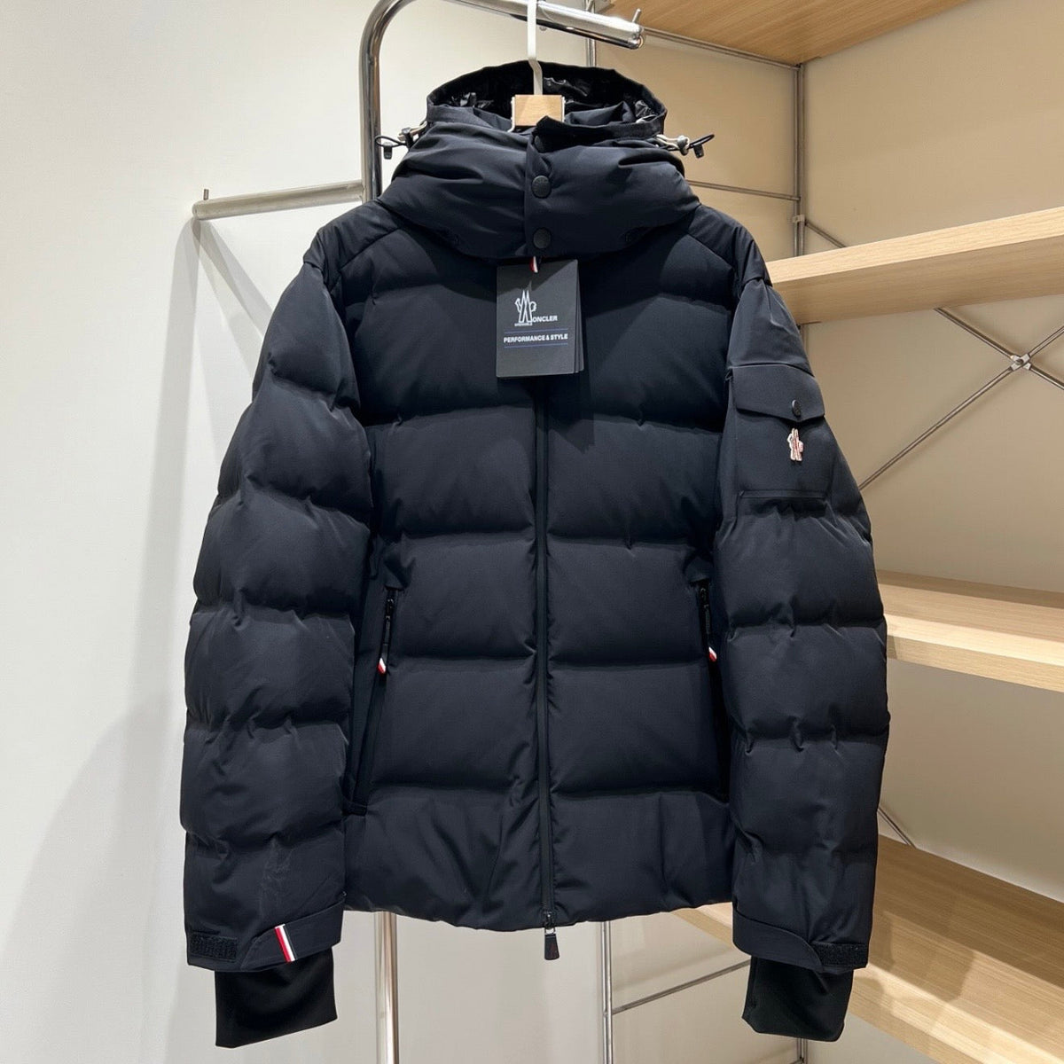 MNCLR NAJAN QUILTED DOWN PUFFER COAT - BLACK