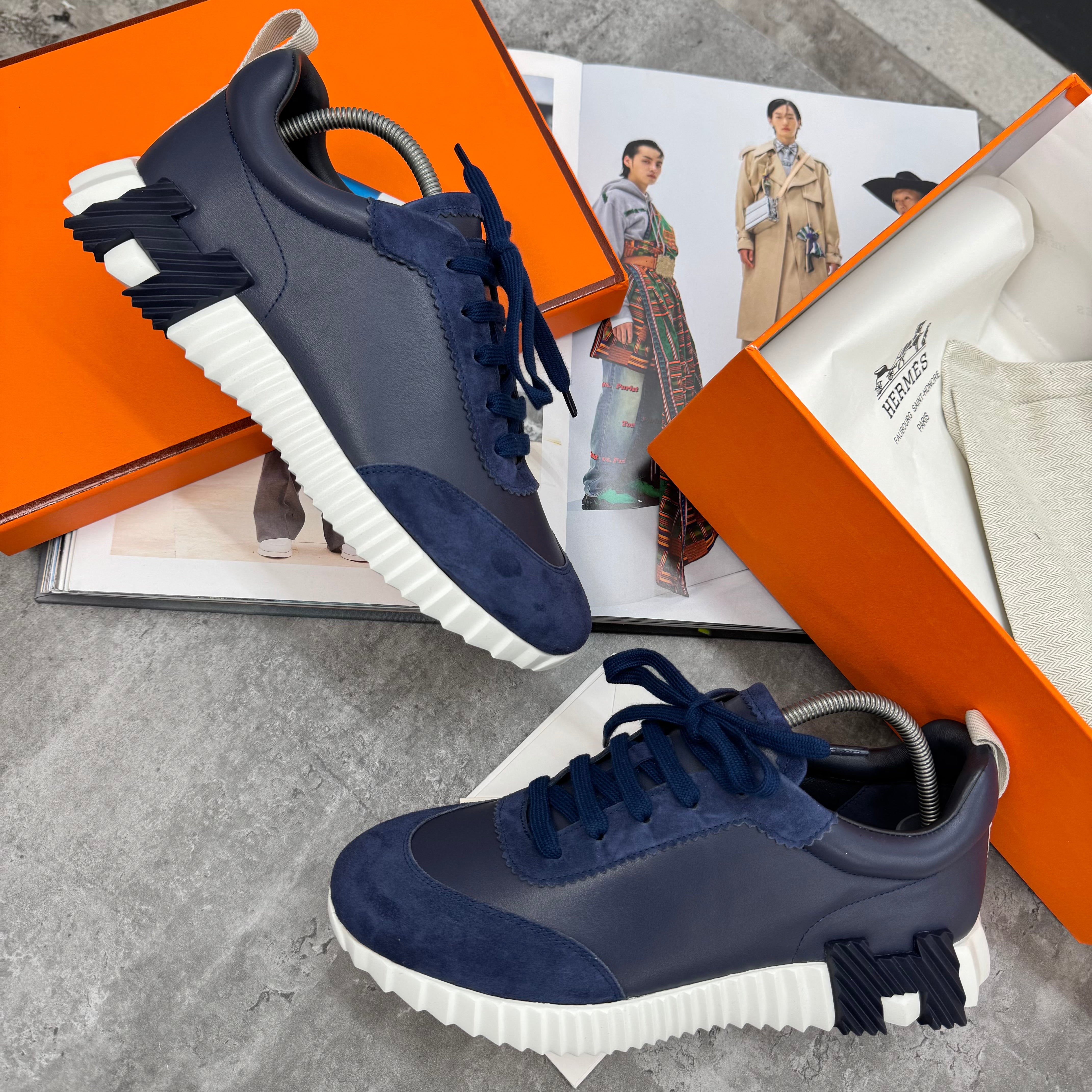 HMES - BOUNCING TRAINERS - NAVY