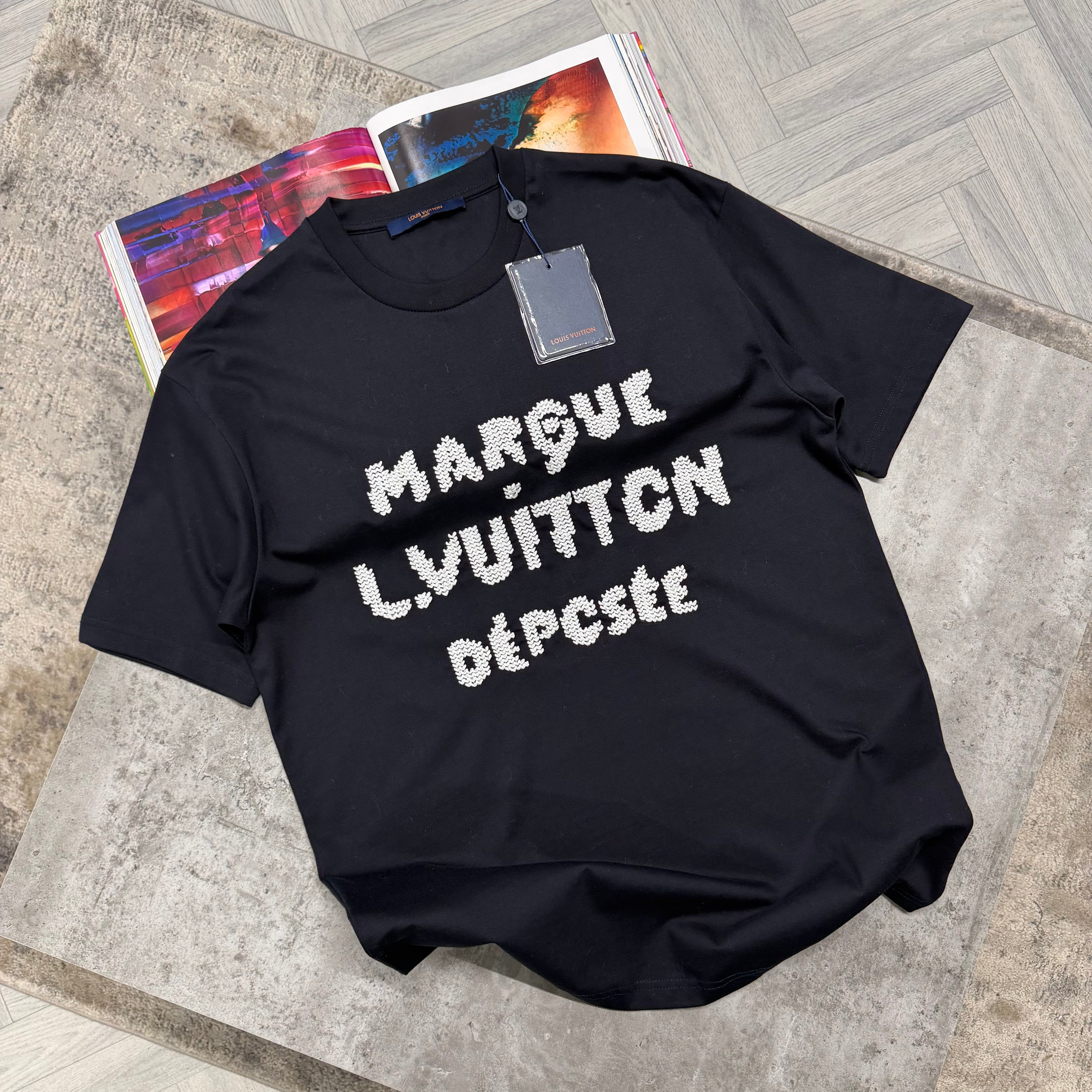 LVE MARQUE T SHIRT - NAVY