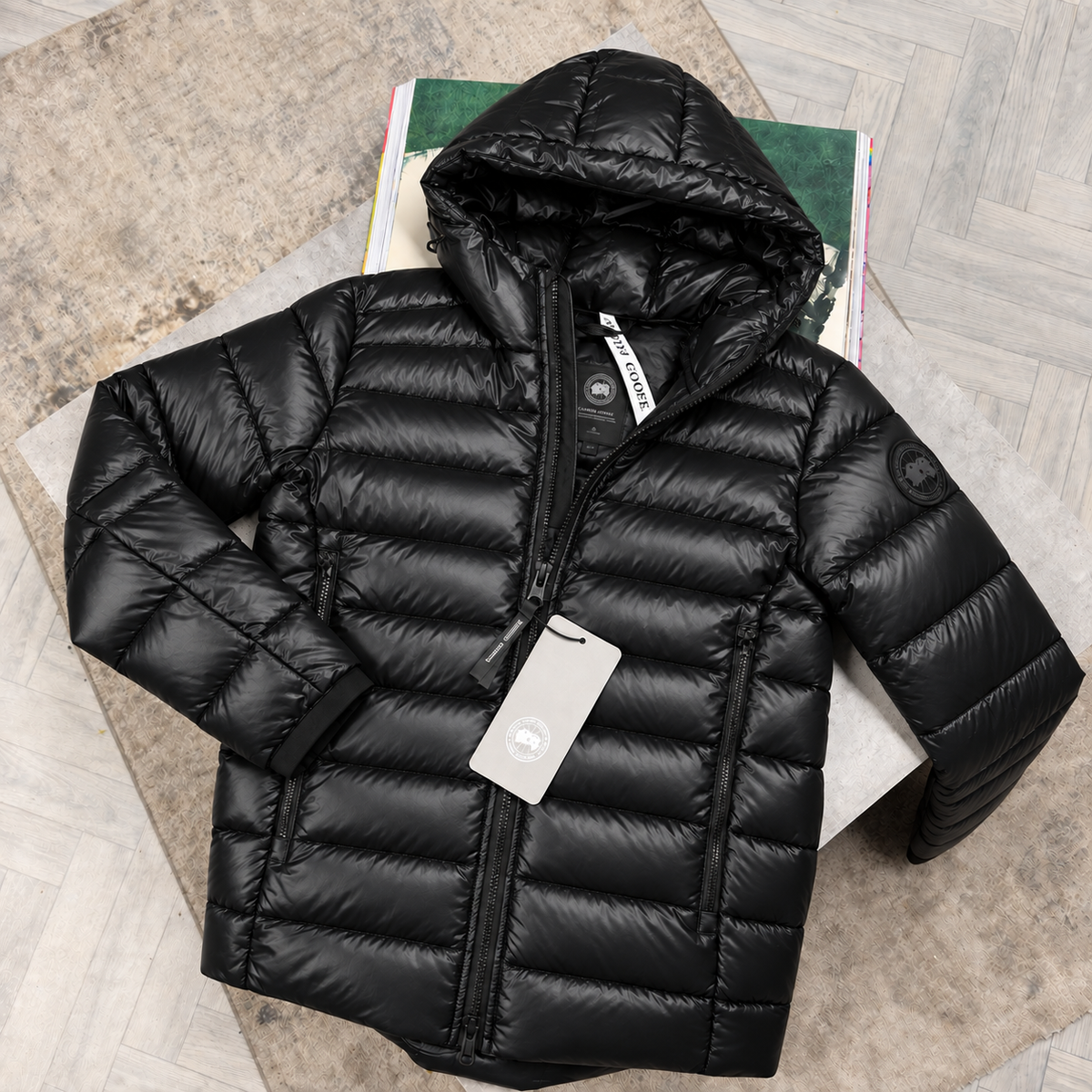 CG CROFTON BLACK BADGE COAT - BLACK