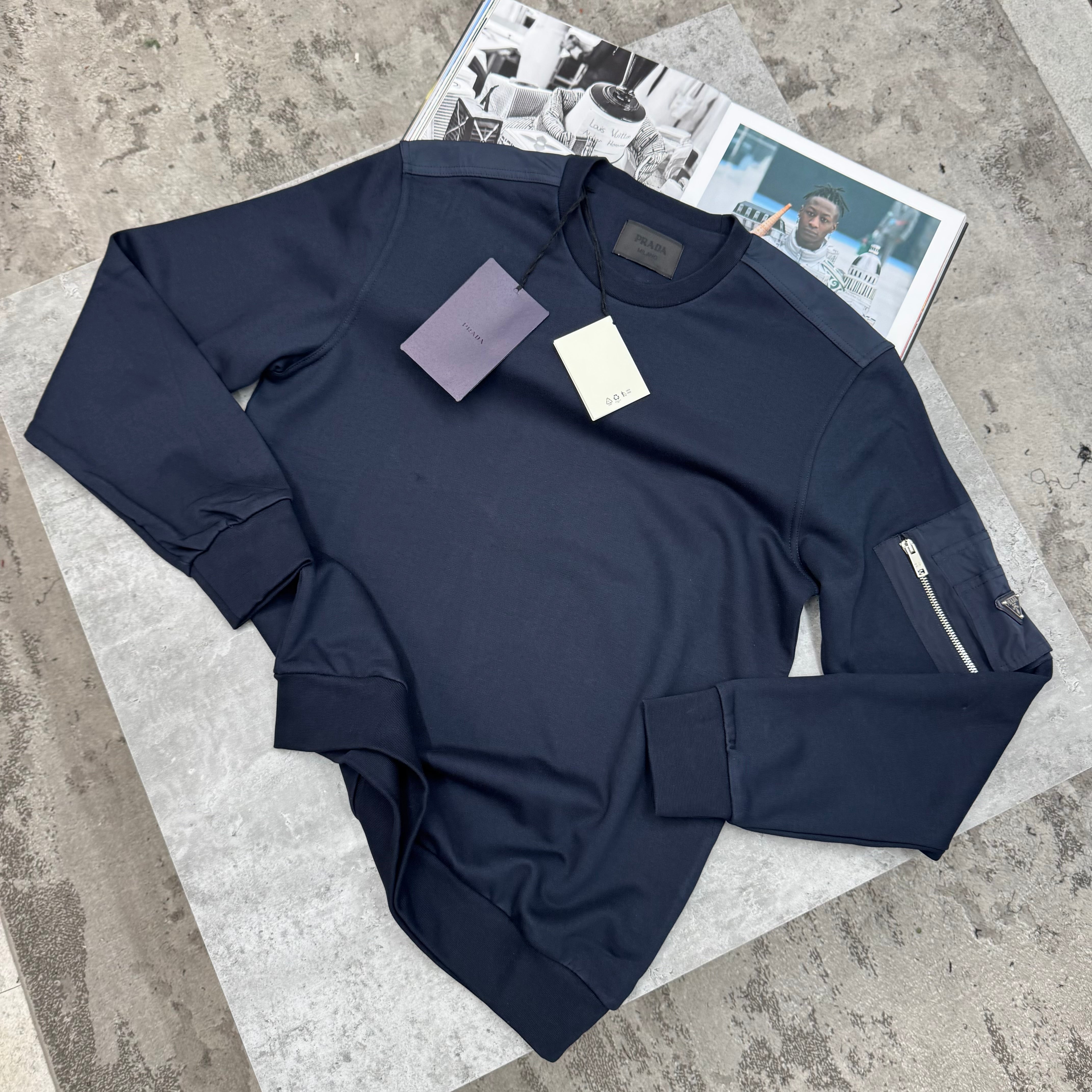 PDA - ARM POCKET JUMPER - NAVY