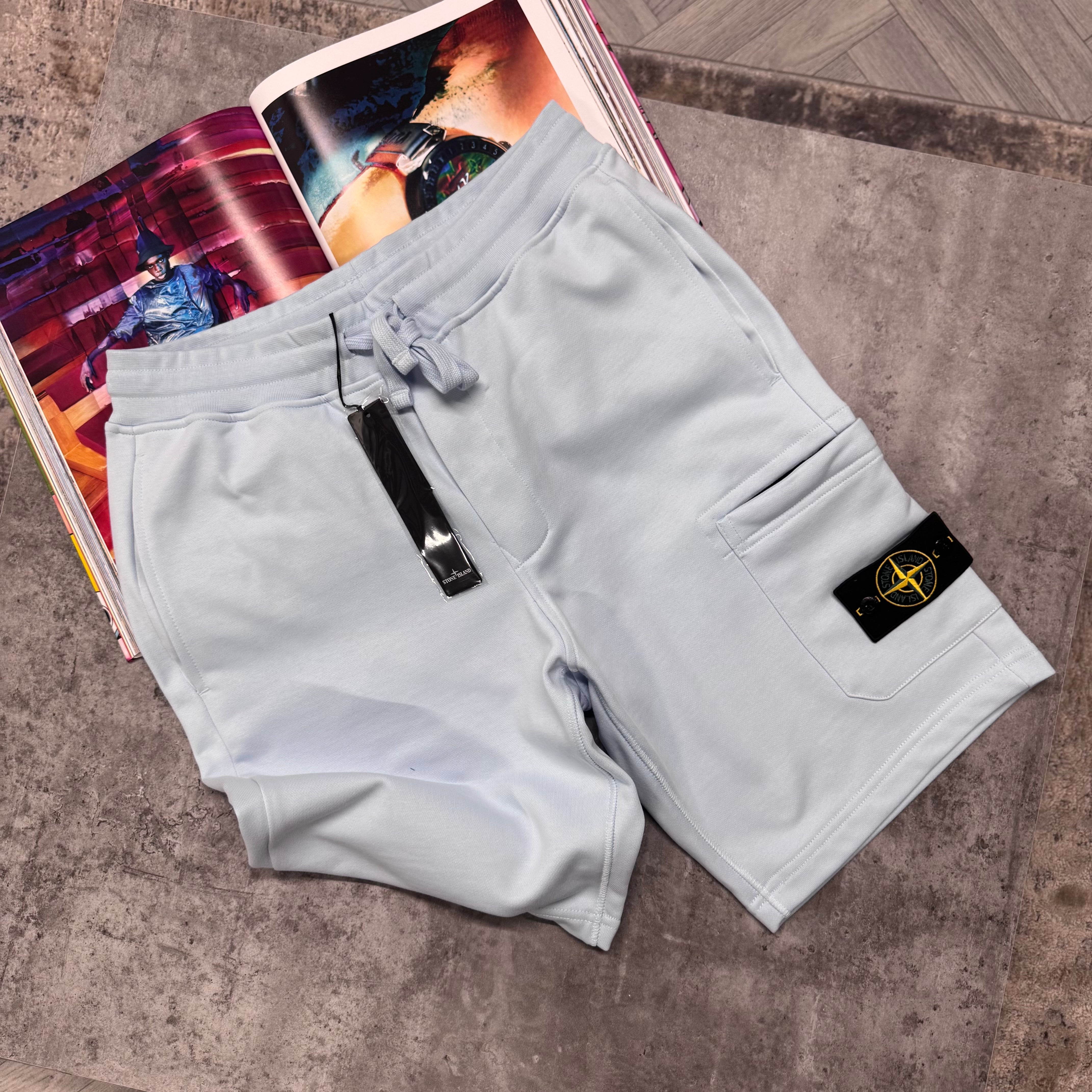 SI COTTON CARGO SHORTS - SKY BLUE