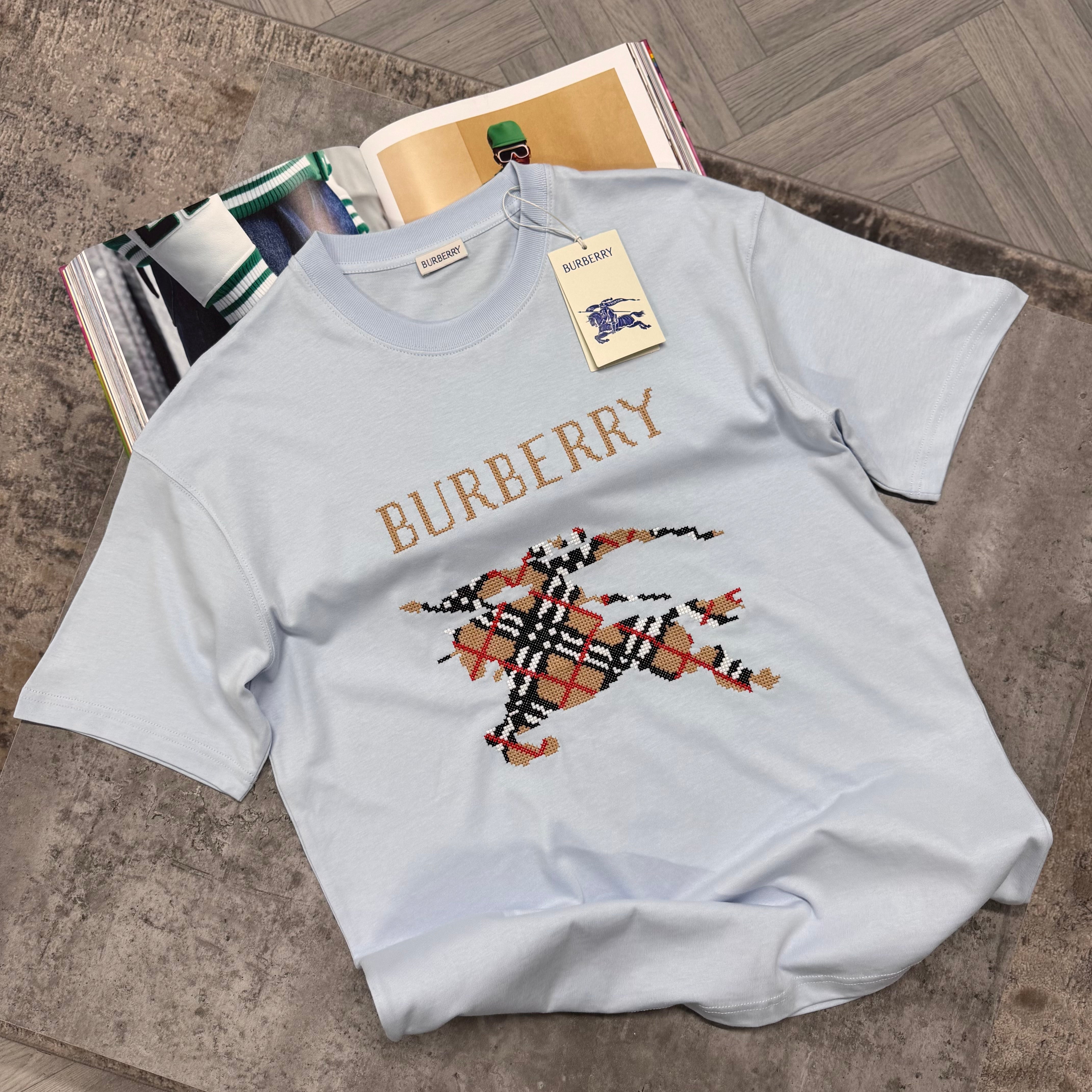 BBR PATCH LOGO T SHIRT - SKY BLUE