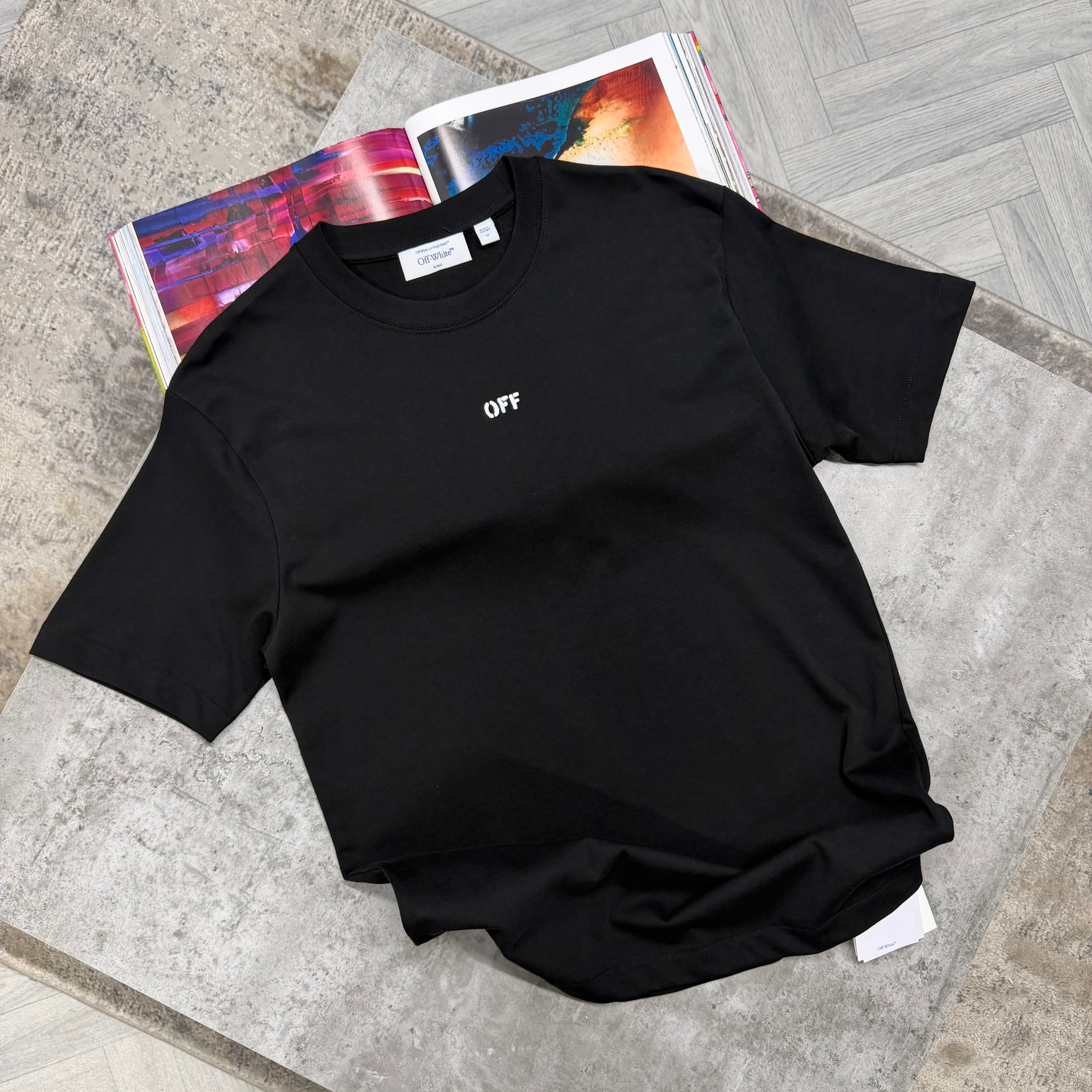 OW SPRAY T SHIRT - BLACK