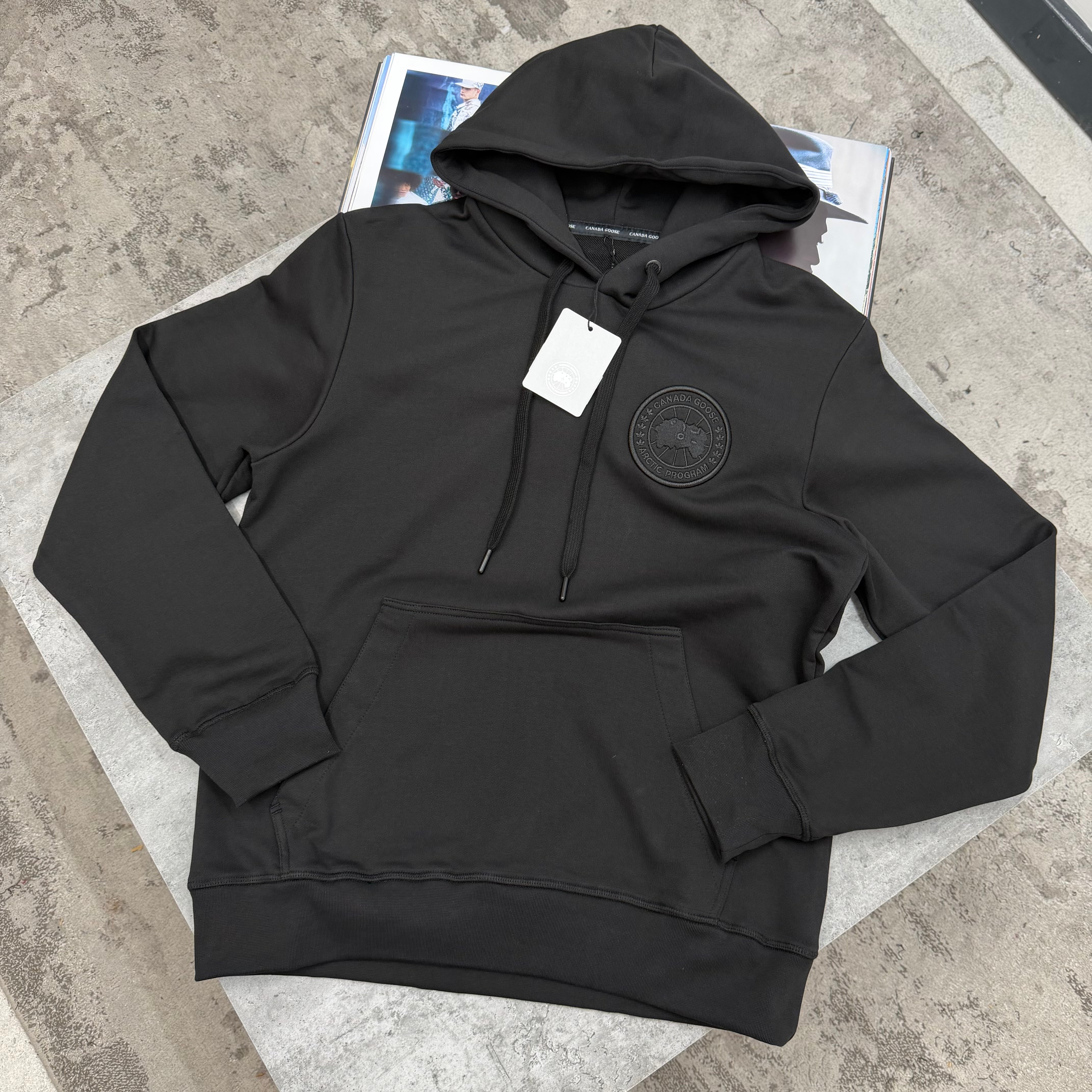 CG - EMBROIDERED HOODIE - BLACK