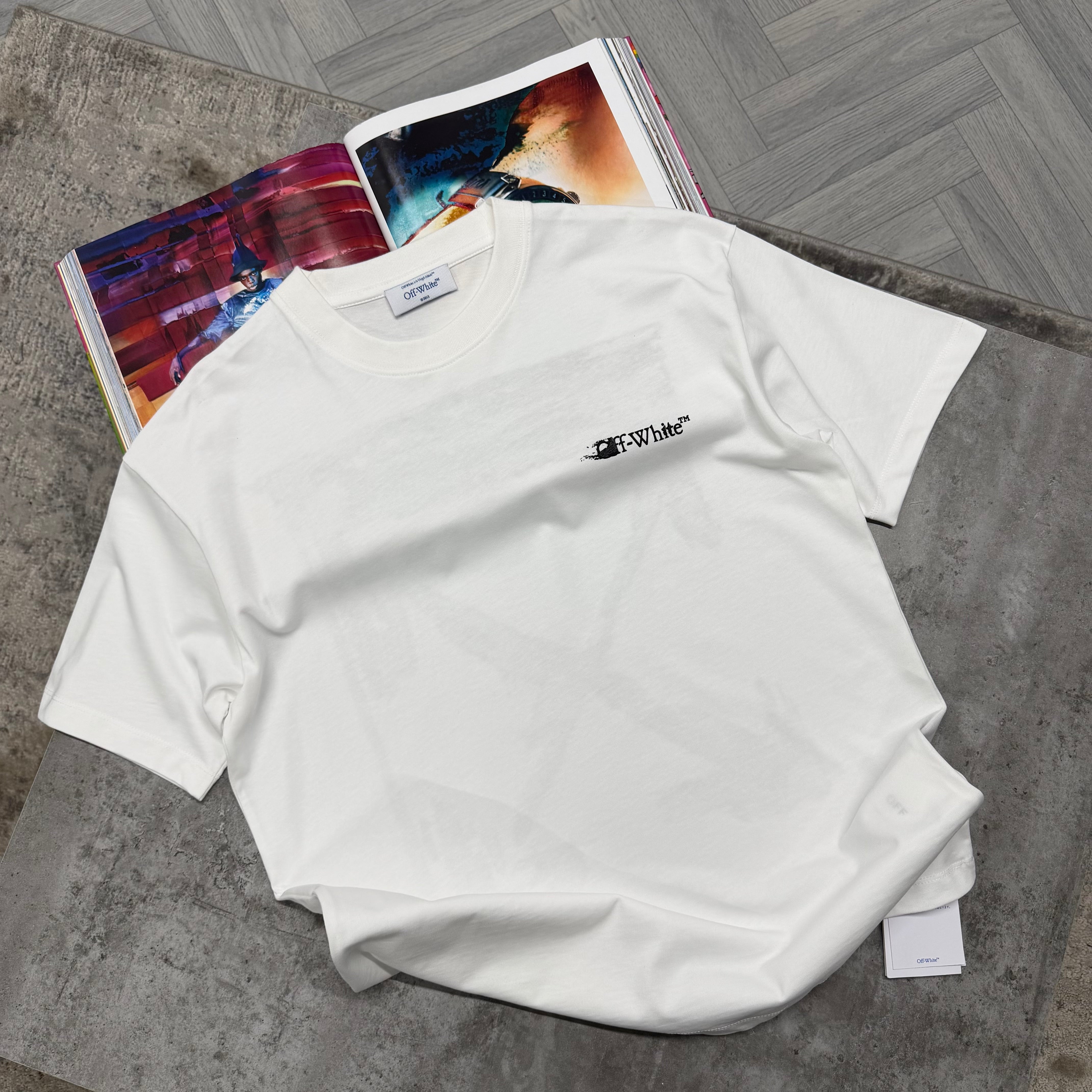 OW INK ARROW T SHIRT - WHITE