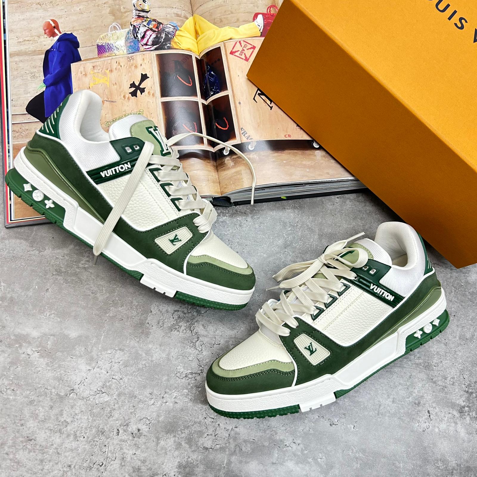 (PRE-ORDER) LVE - TRAINERS - GREEN/WHITE