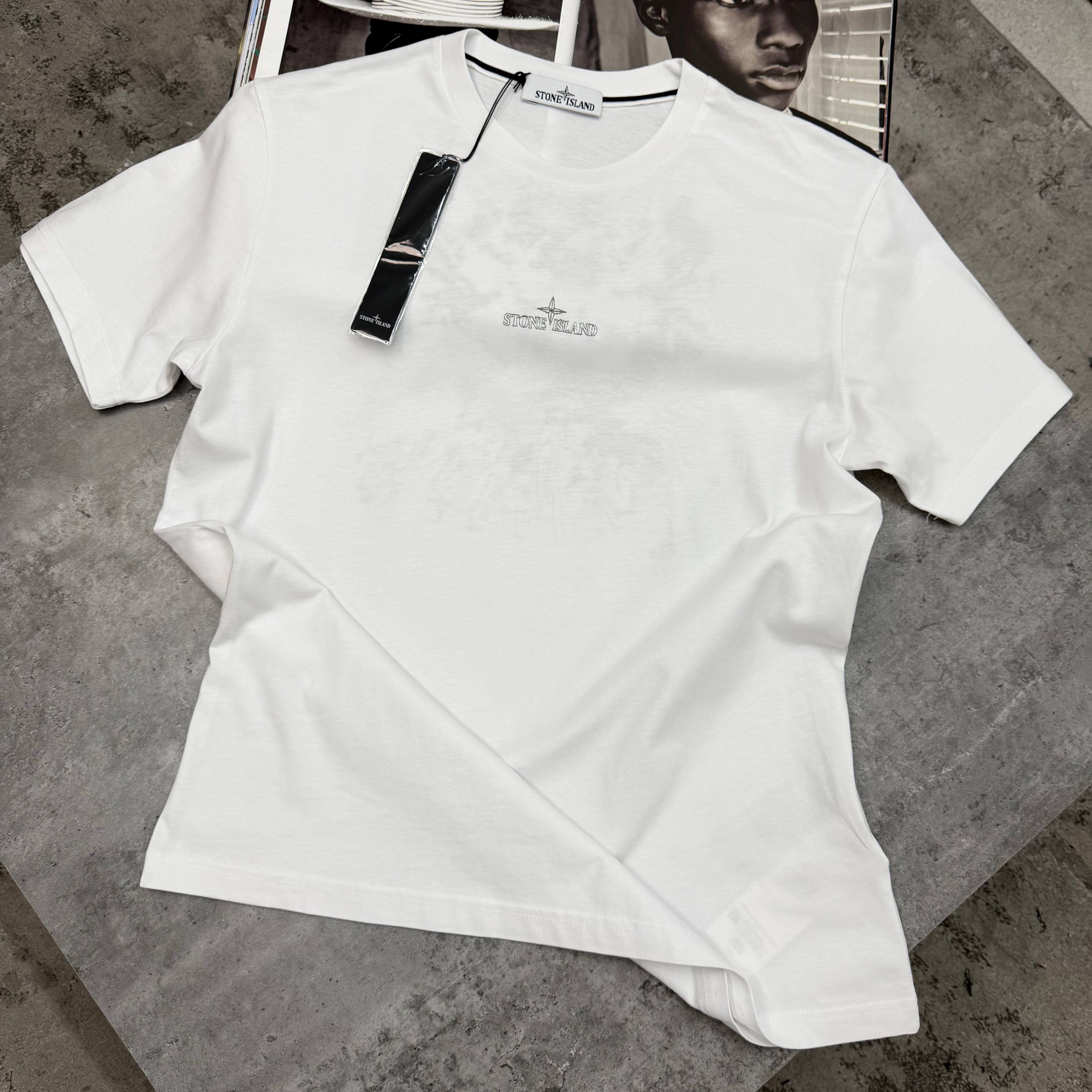 SI - EMBROIDERED T-SHIRT - WHITE