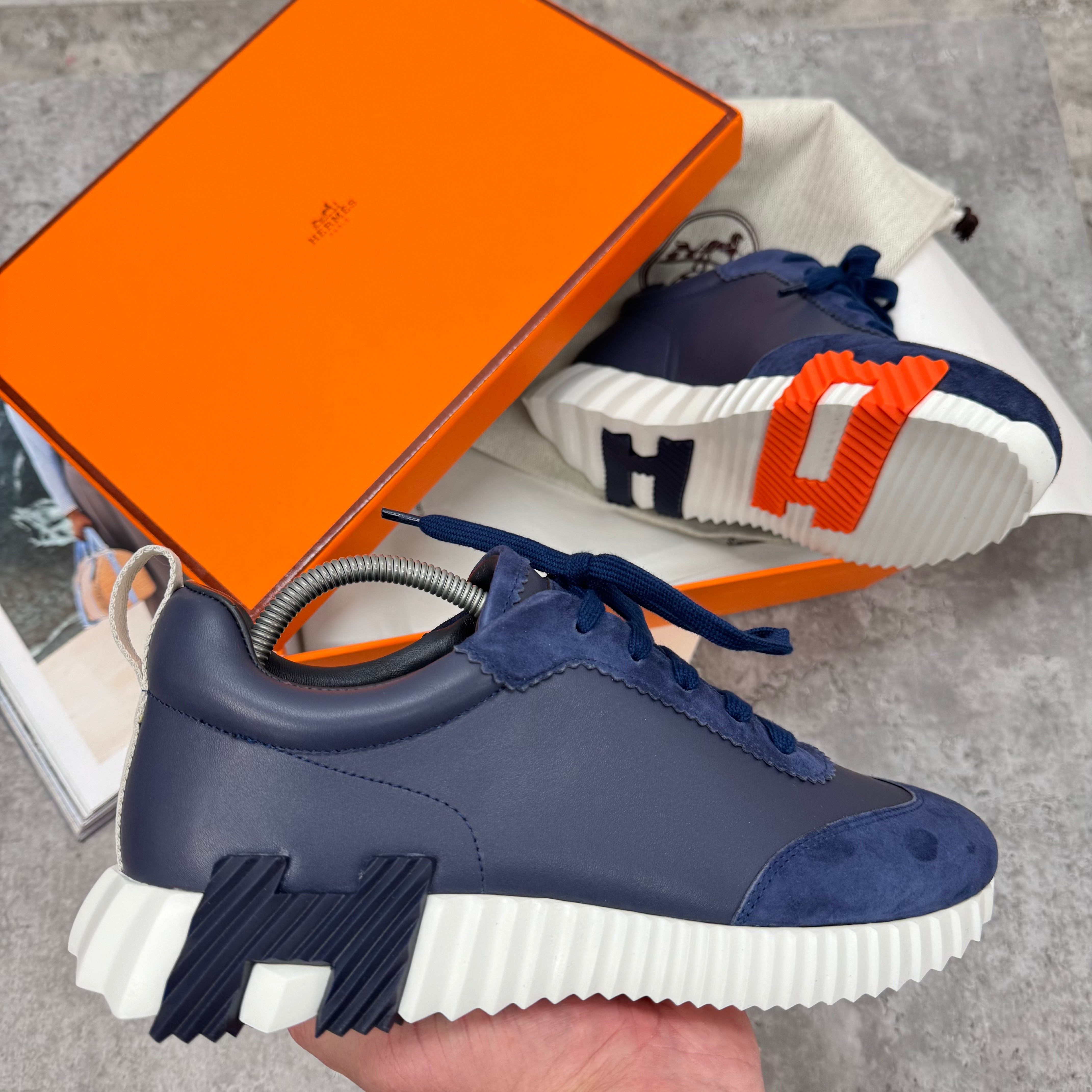 HMES - BOUNCING TRAINERS - NAVY