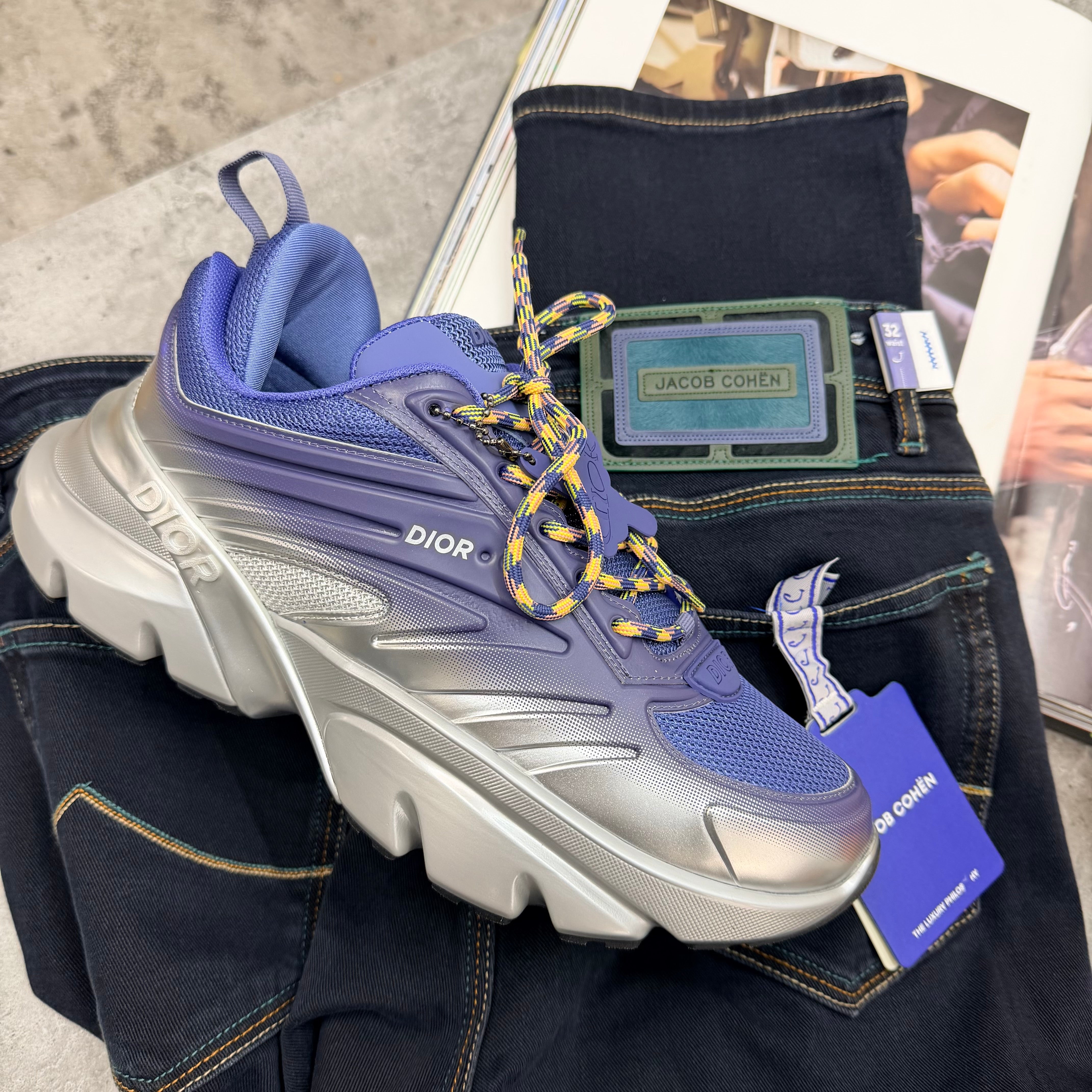 B44 - TRAINER - BLUE/SILVER