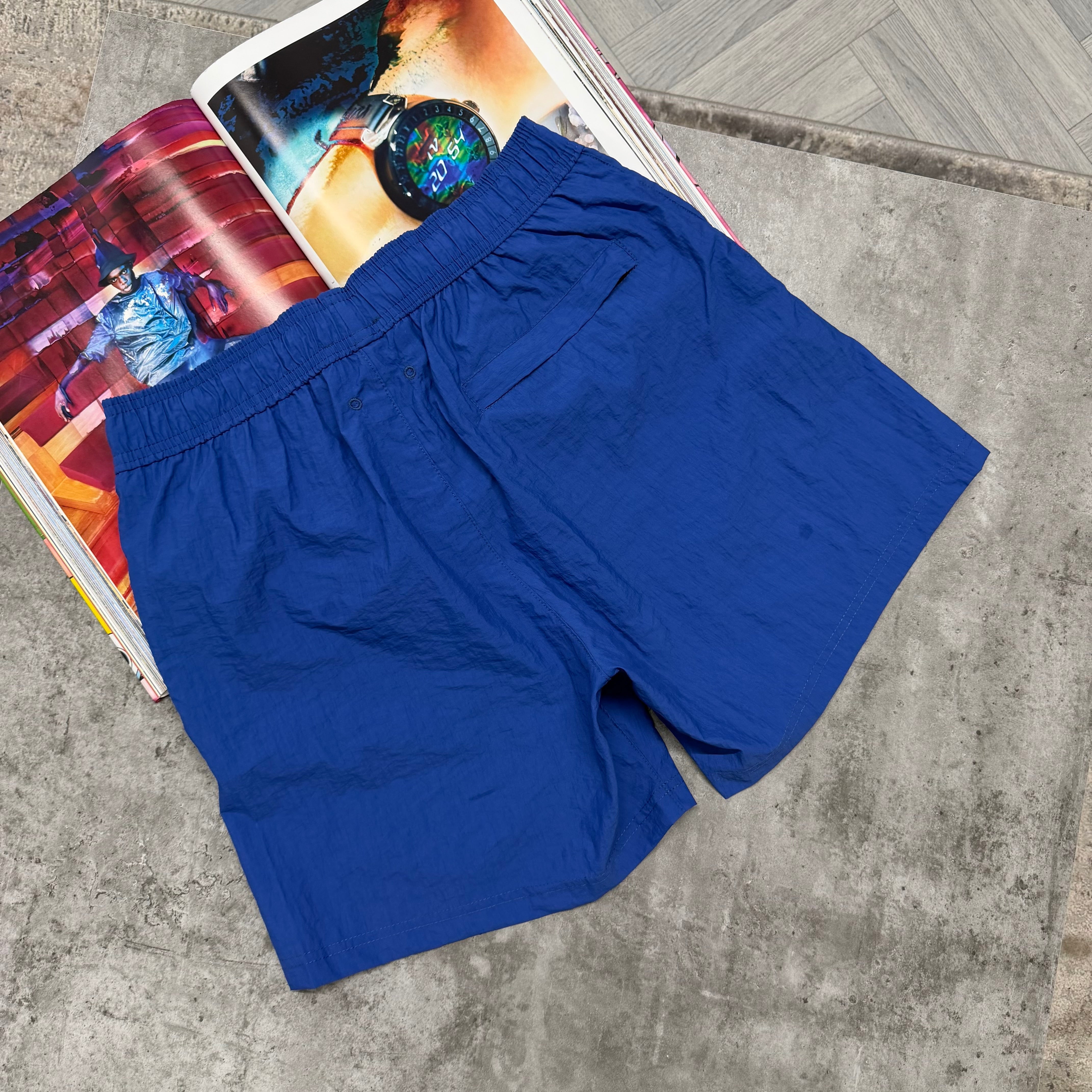 SI SQUARE LOGO SWIM SHORTS - ROYAL BLUE