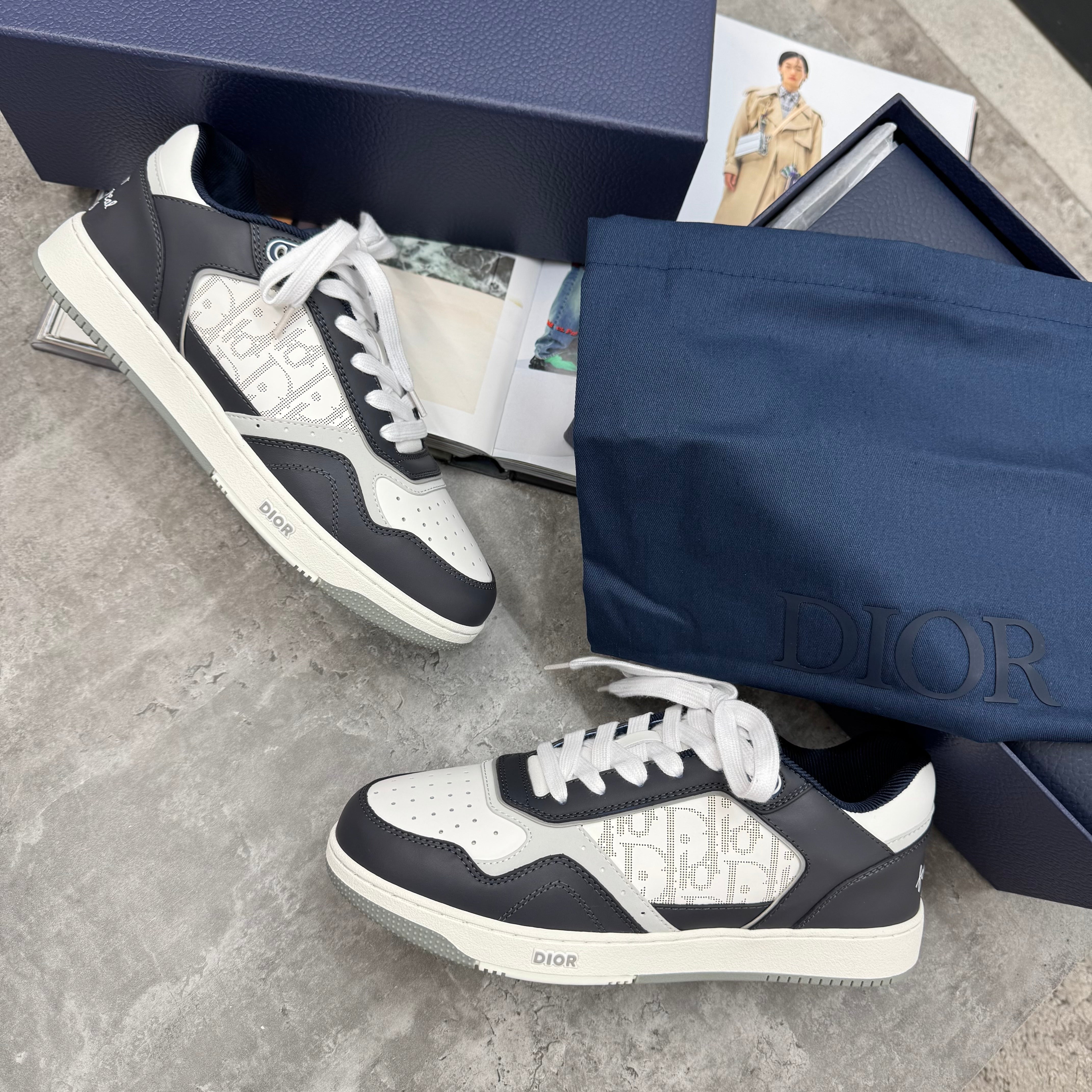 (PRE-ORDER) B27 - TRAINERS - NAVY/WHITE