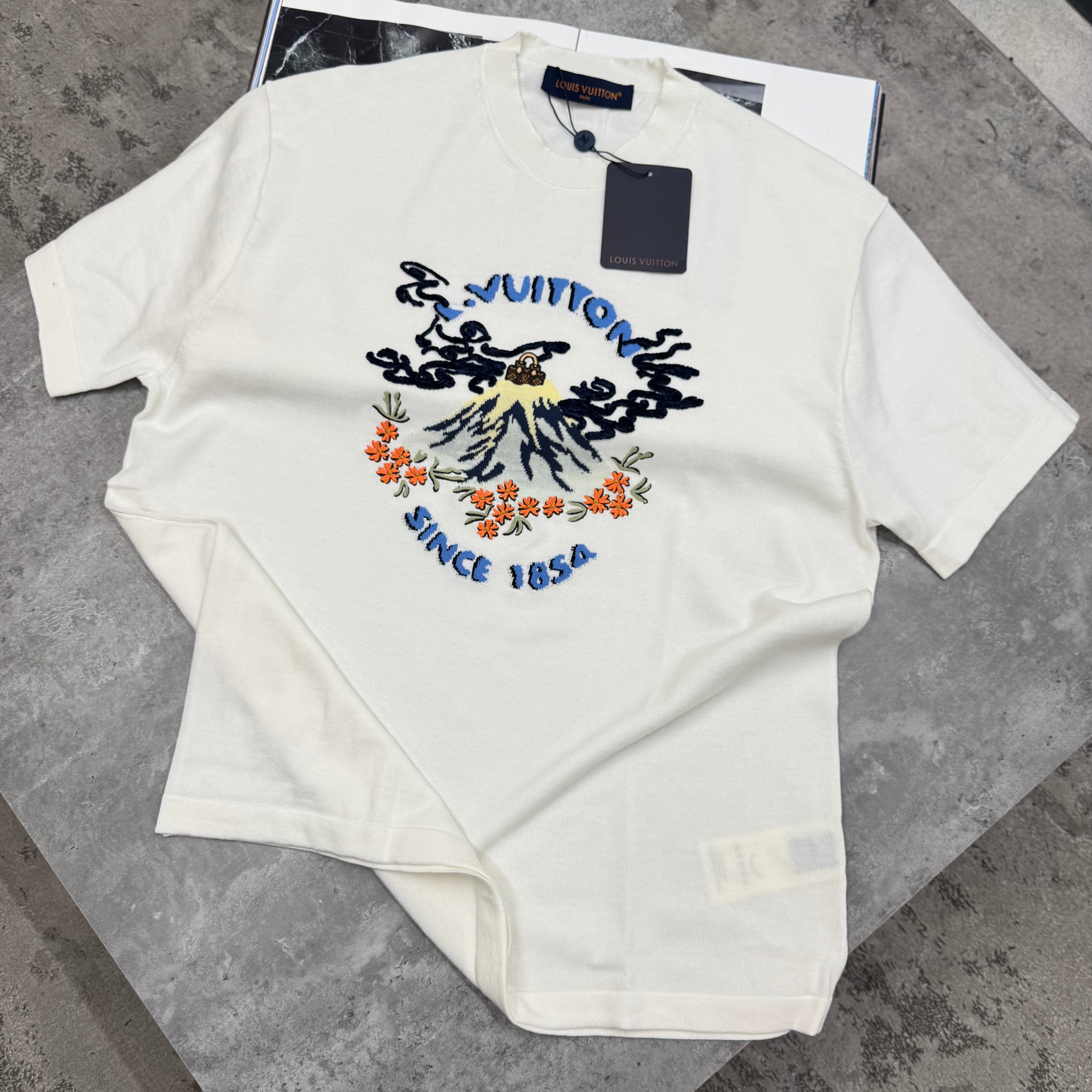 LVE - KNITTED T-SHIRT - OFF WHITE