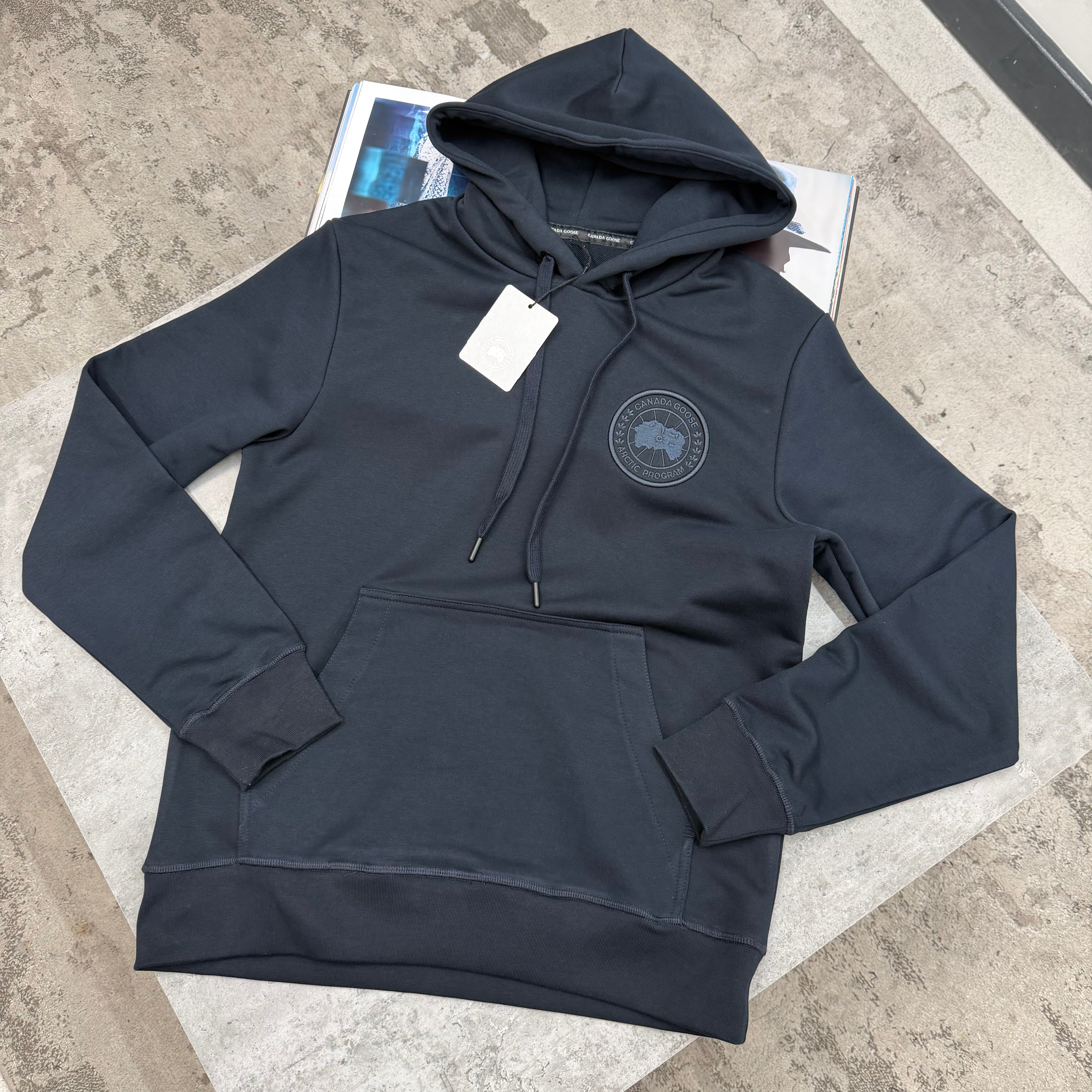 CG - EMBROIDERED HOODIE - NAVY