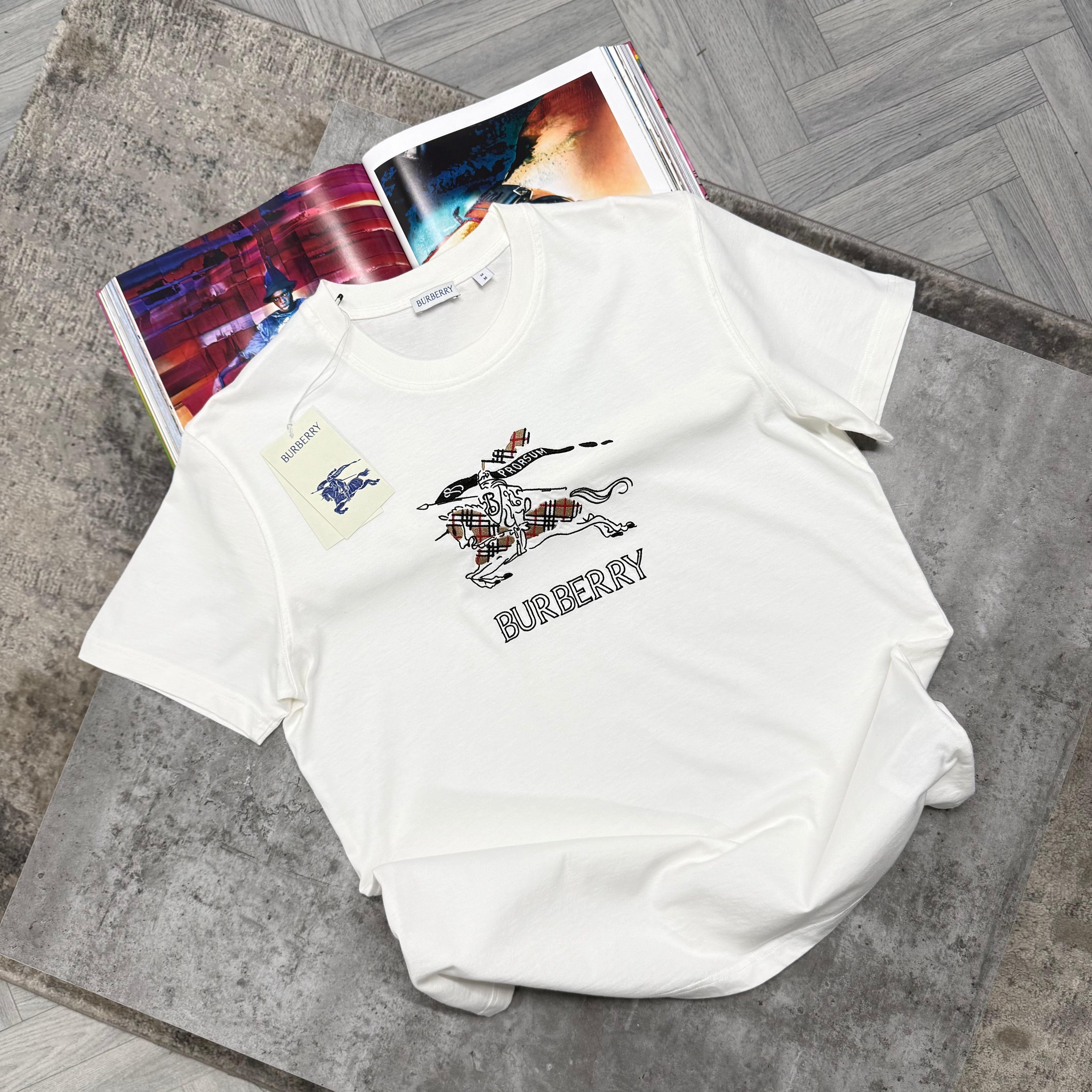 BBR PATCH LOGO T SHIRT - WHITE