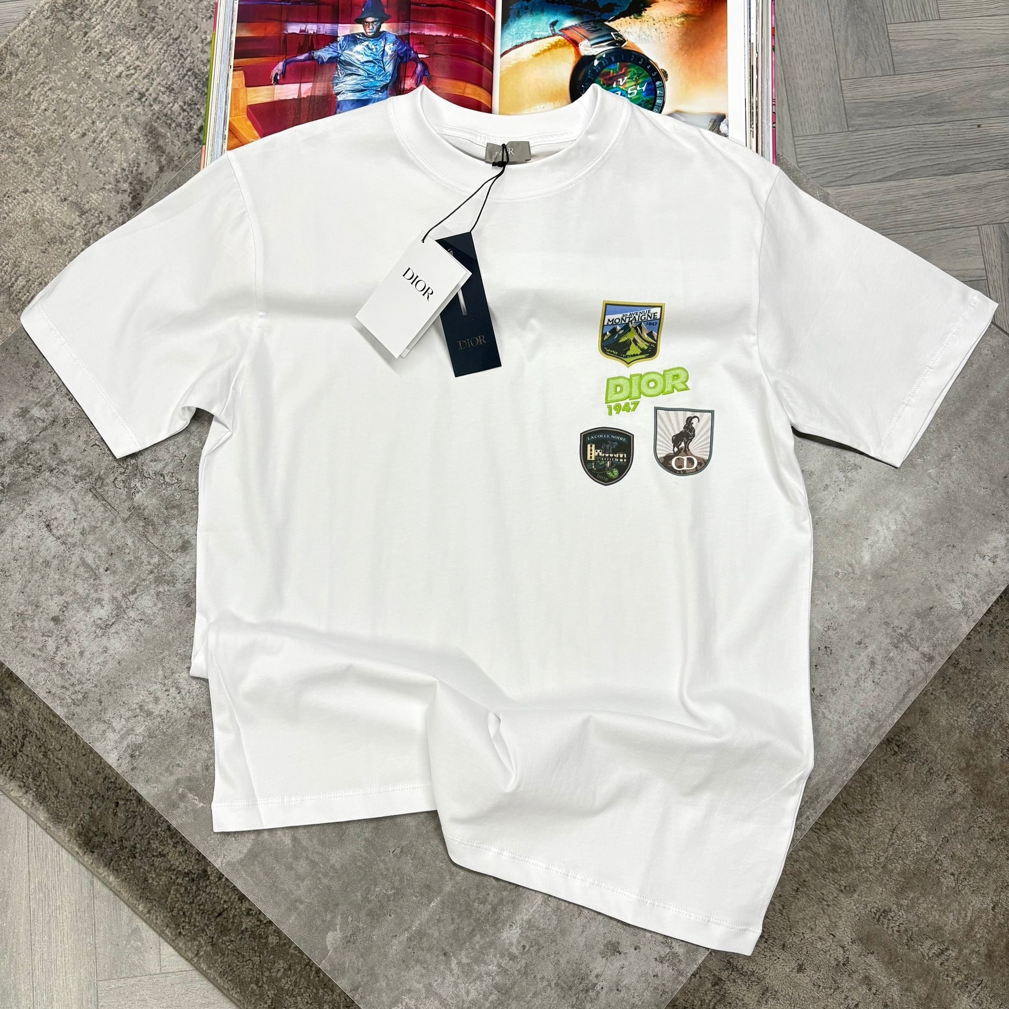 CD PATCH LOGO T SHIRT - WHITE