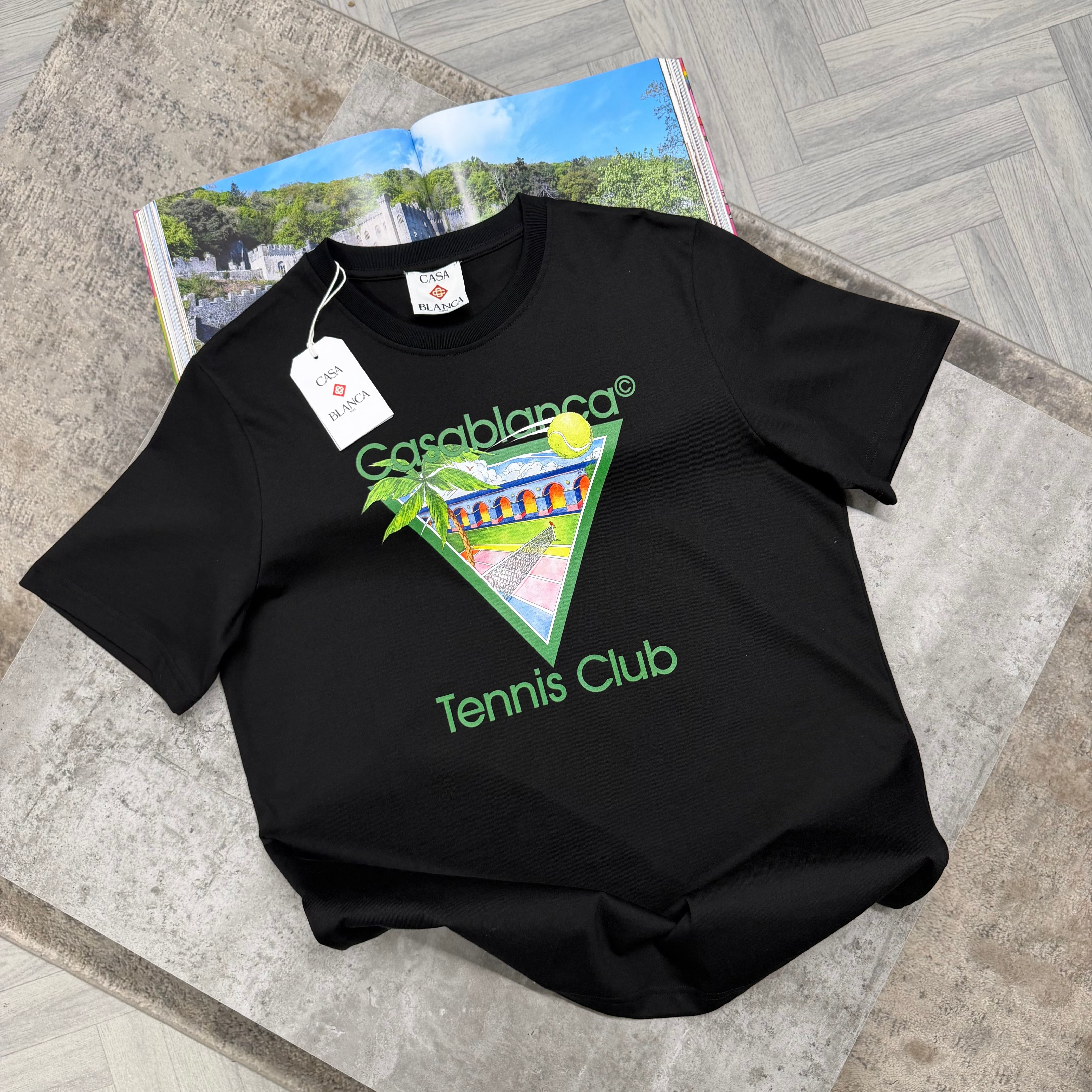 CB TENNIS CLUB T SHIRT - BLACK