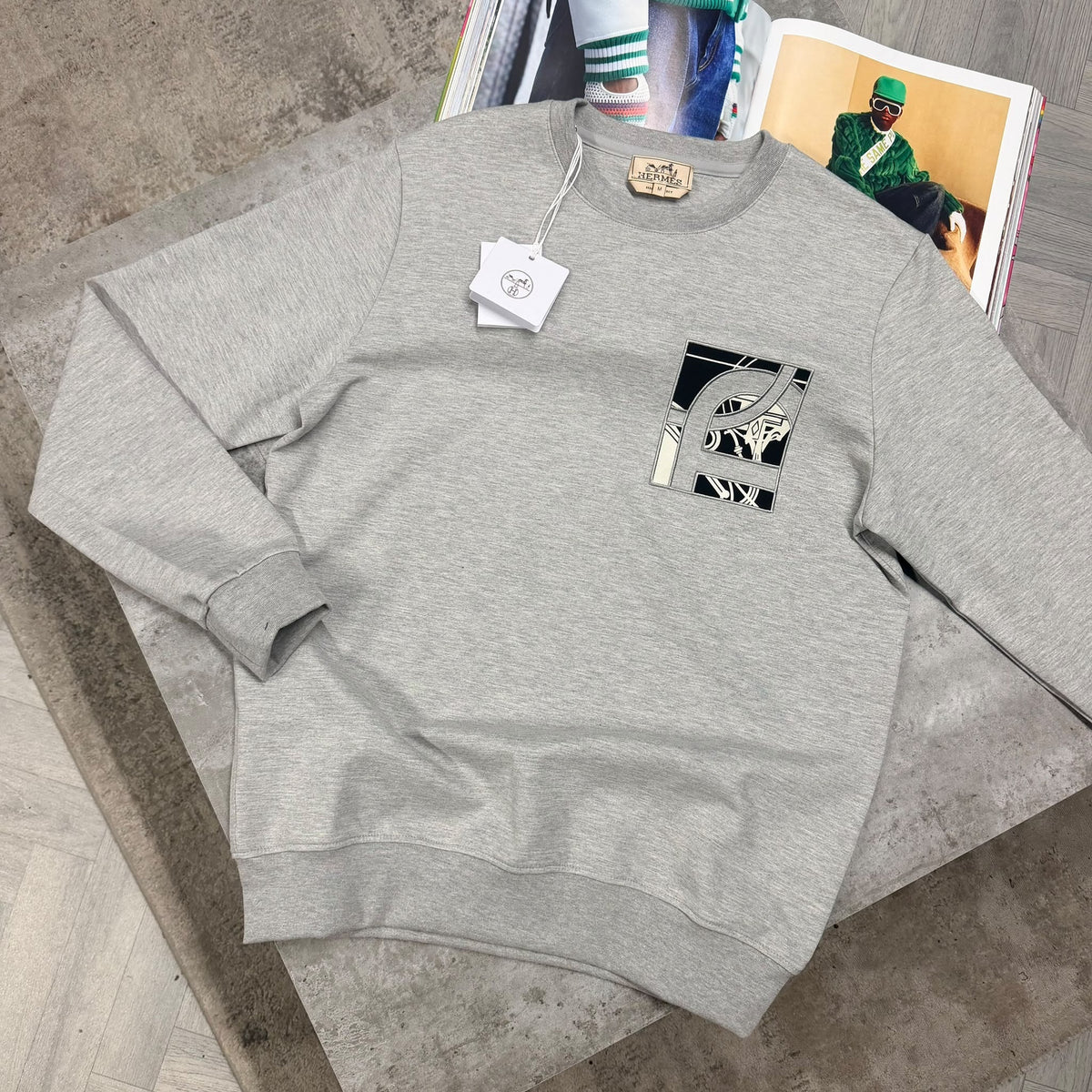 H EX-LIBRIS CREWNECK - GREY