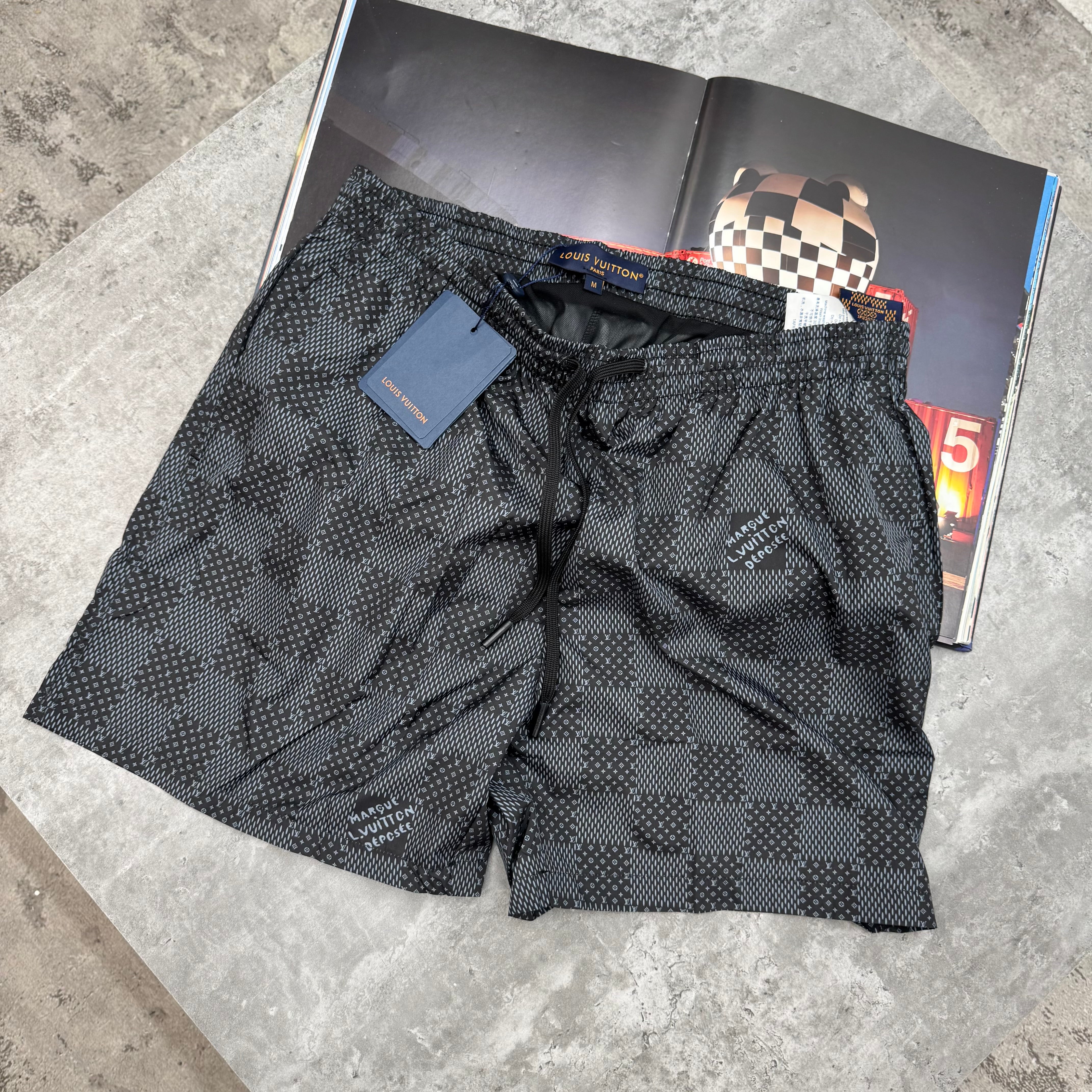 LVE - DAMIER SWIMS - BLACK