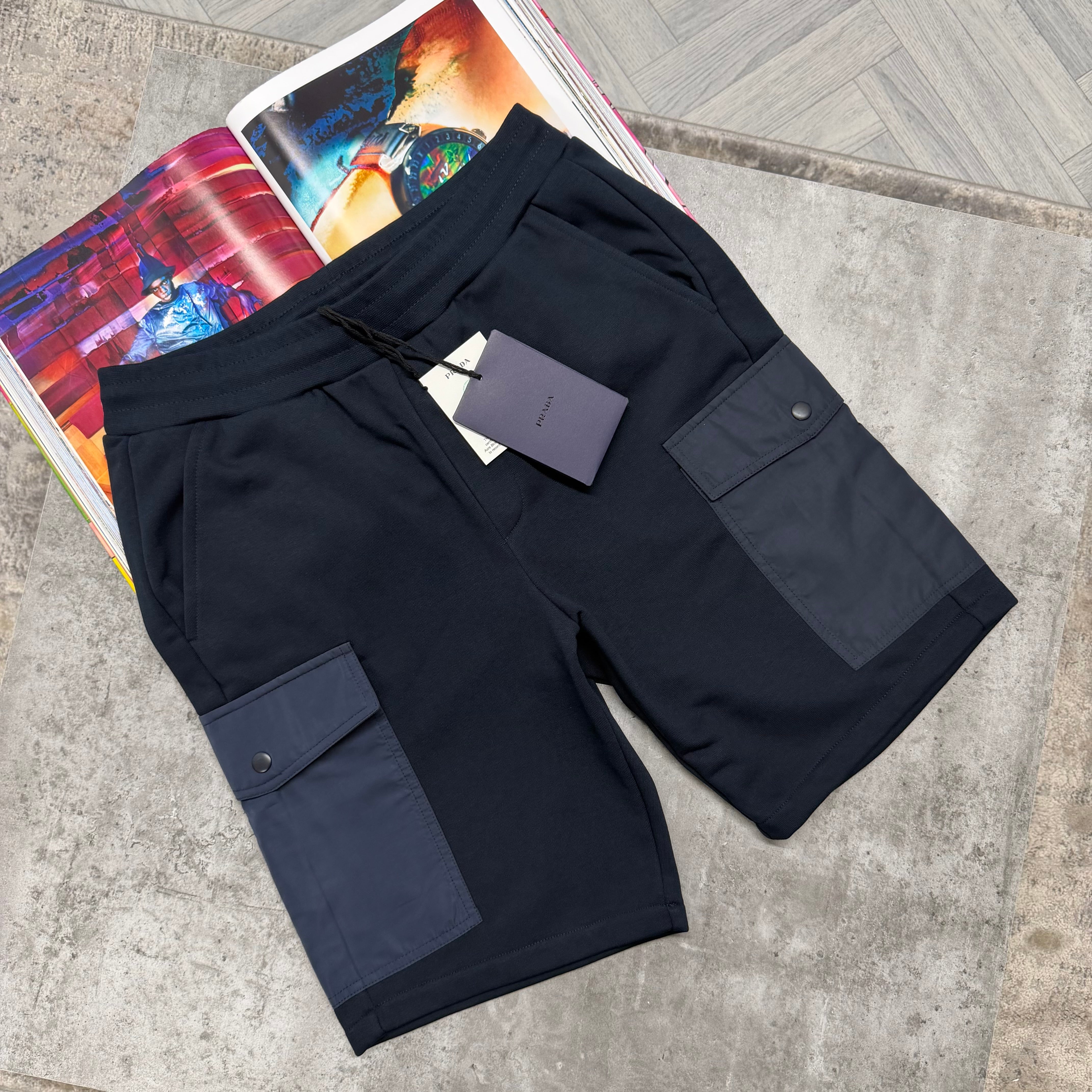 PDA COTTON CARGO SHORTS - NAVY