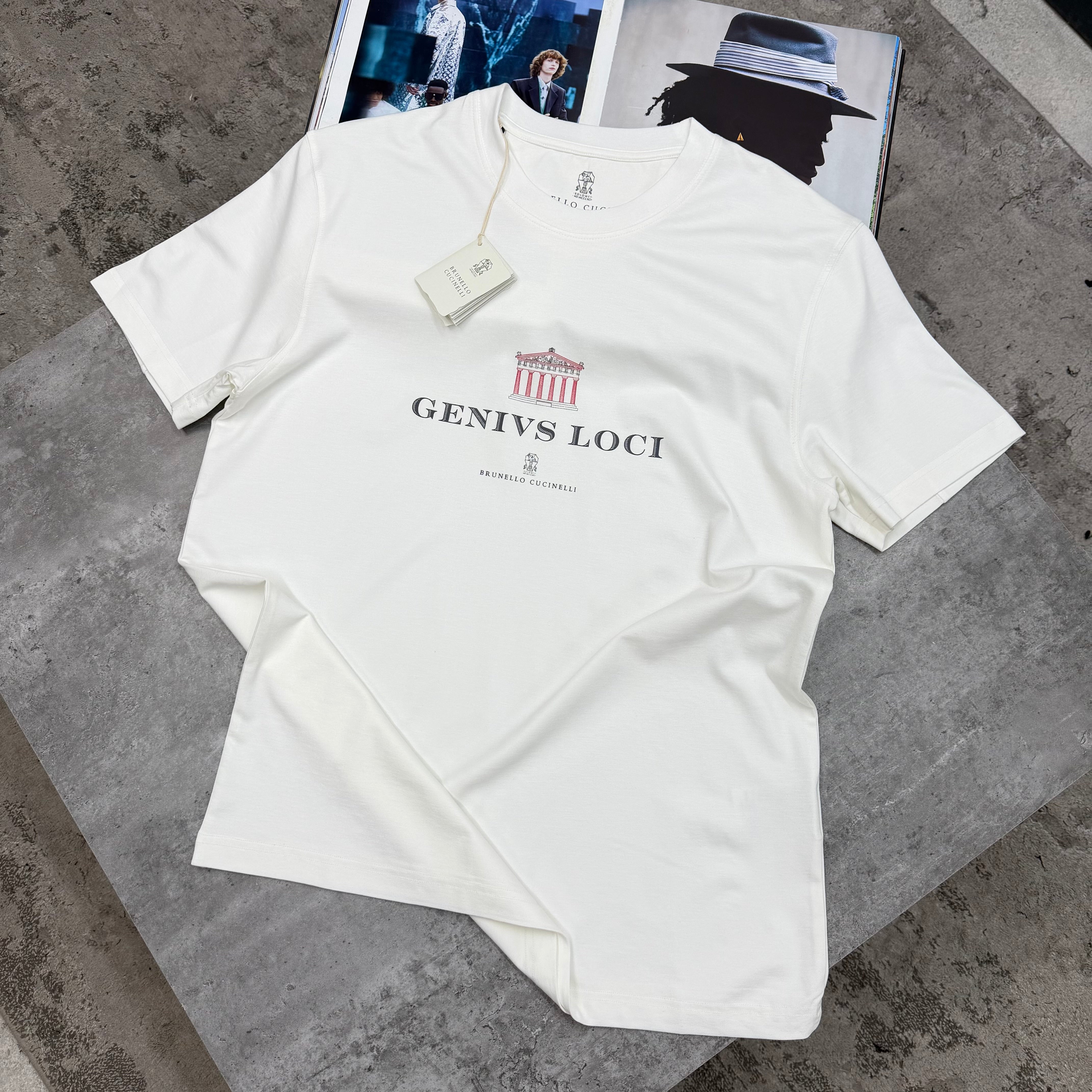 BRUNELLO - T-SHIRT - WHITE