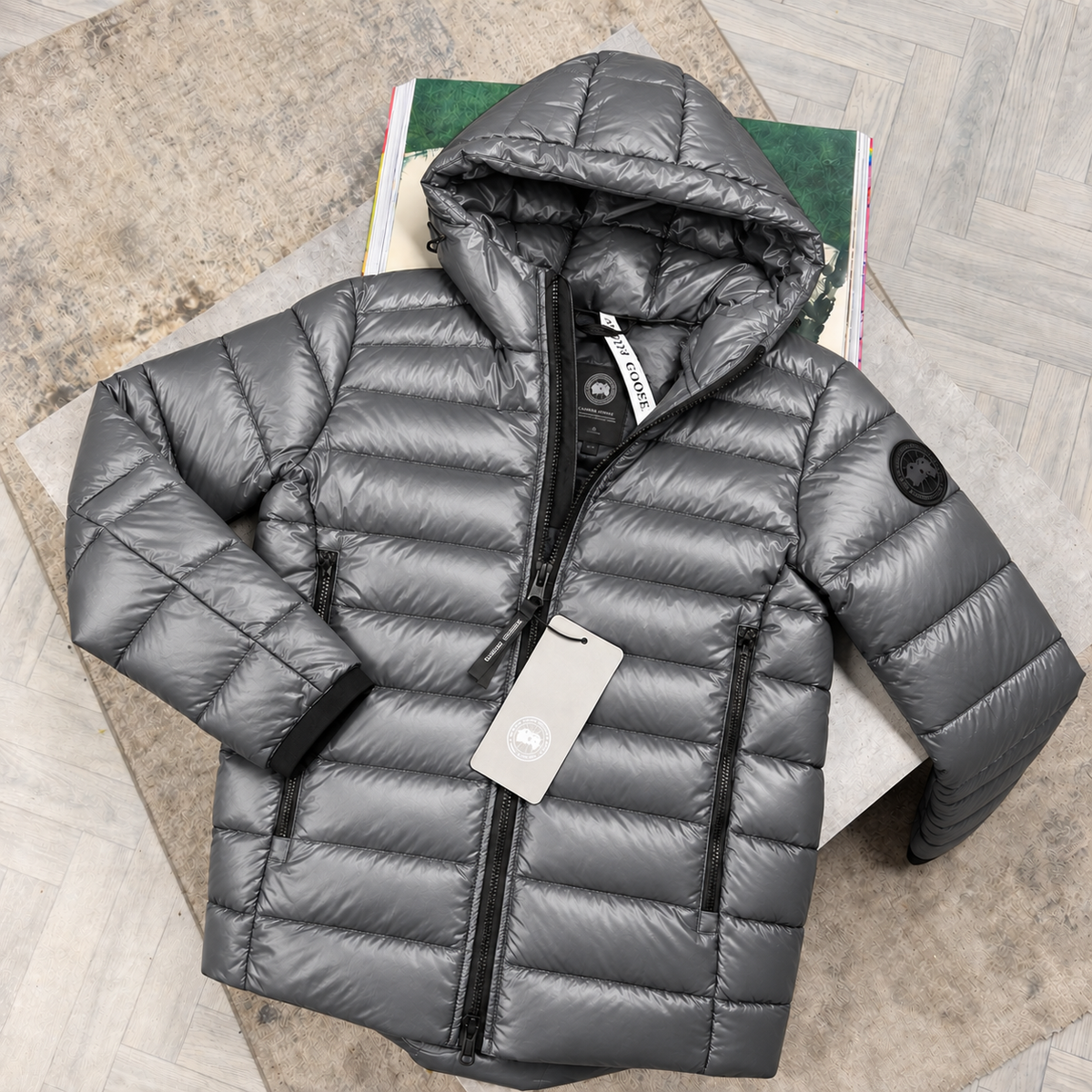 CG CROFTON BLACK BADGE COAT - GREY