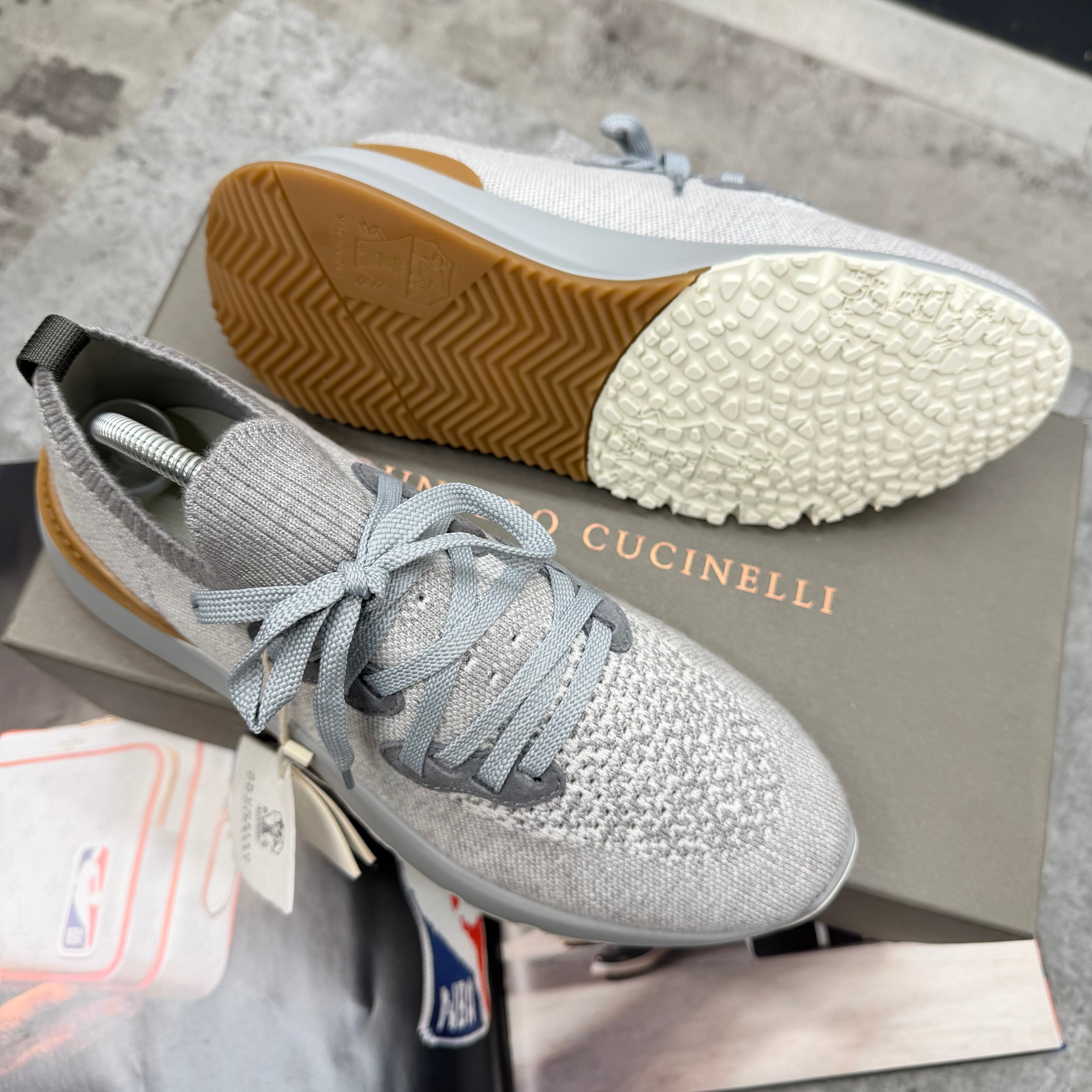 BRUNELLO - TRAINERS - LIGHT GREY