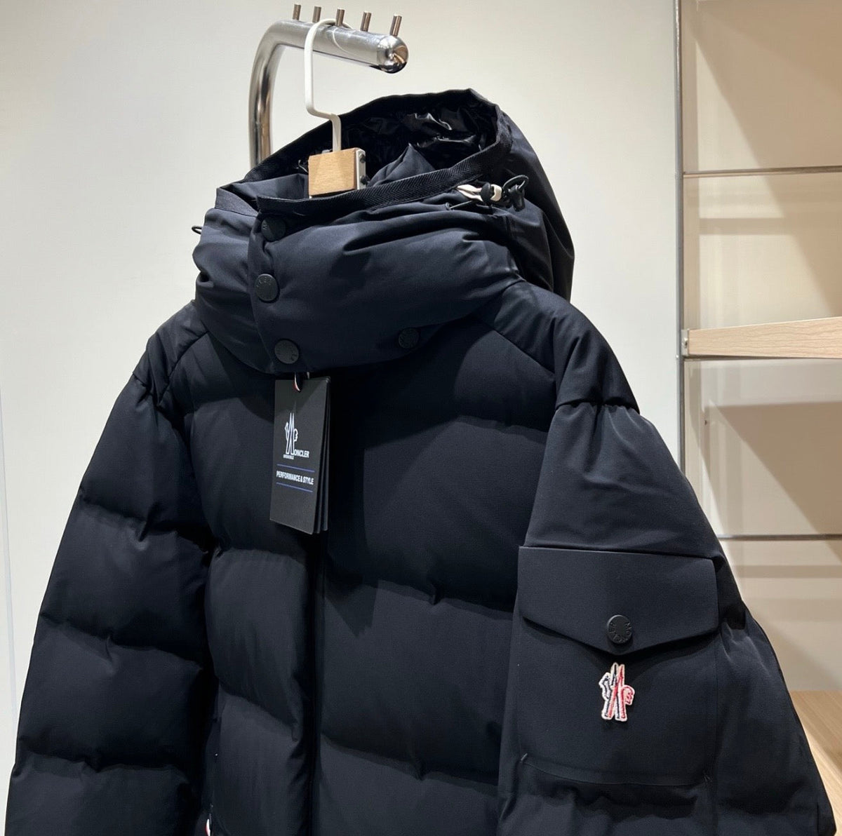 MNCLR NAJAN QUILTED DOWN PUFFER COAT - BLACK