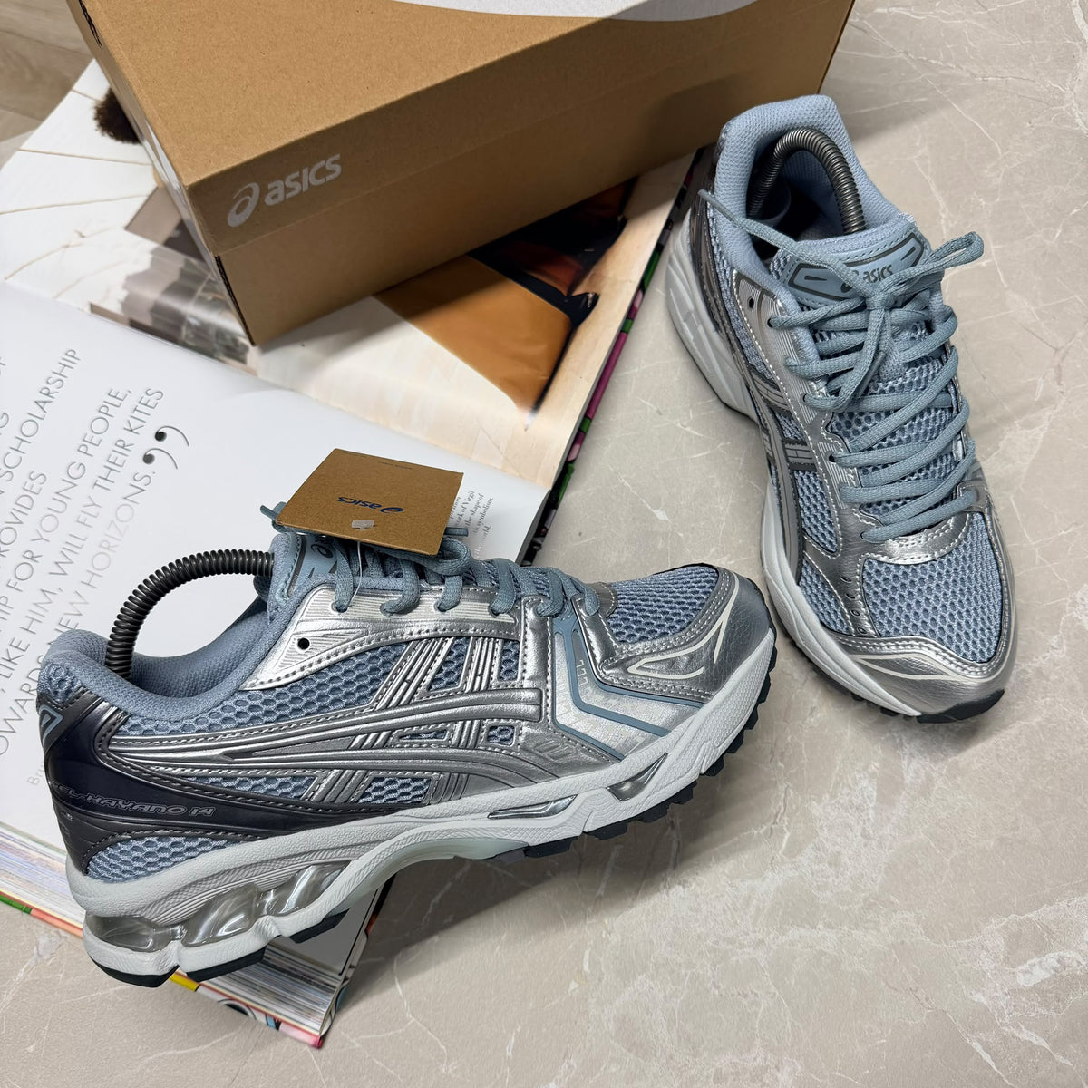 ASCS GEL TRAINER SILVER/BLUE - (PRE-ORDER)
