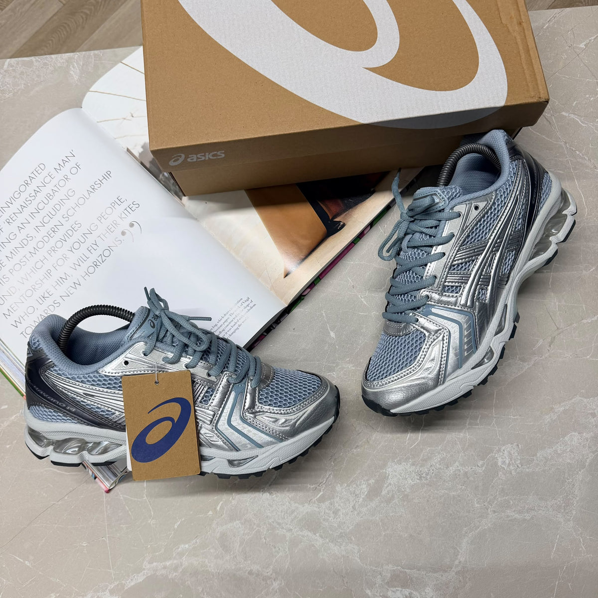 ASCS GEL TRAINER SILVER/BLUE - (PRE-ORDER)
