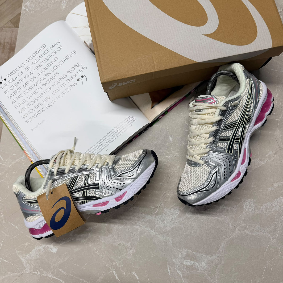 ASCS GEL TRAINER PINK/GRAY - (PRE-ORDER)