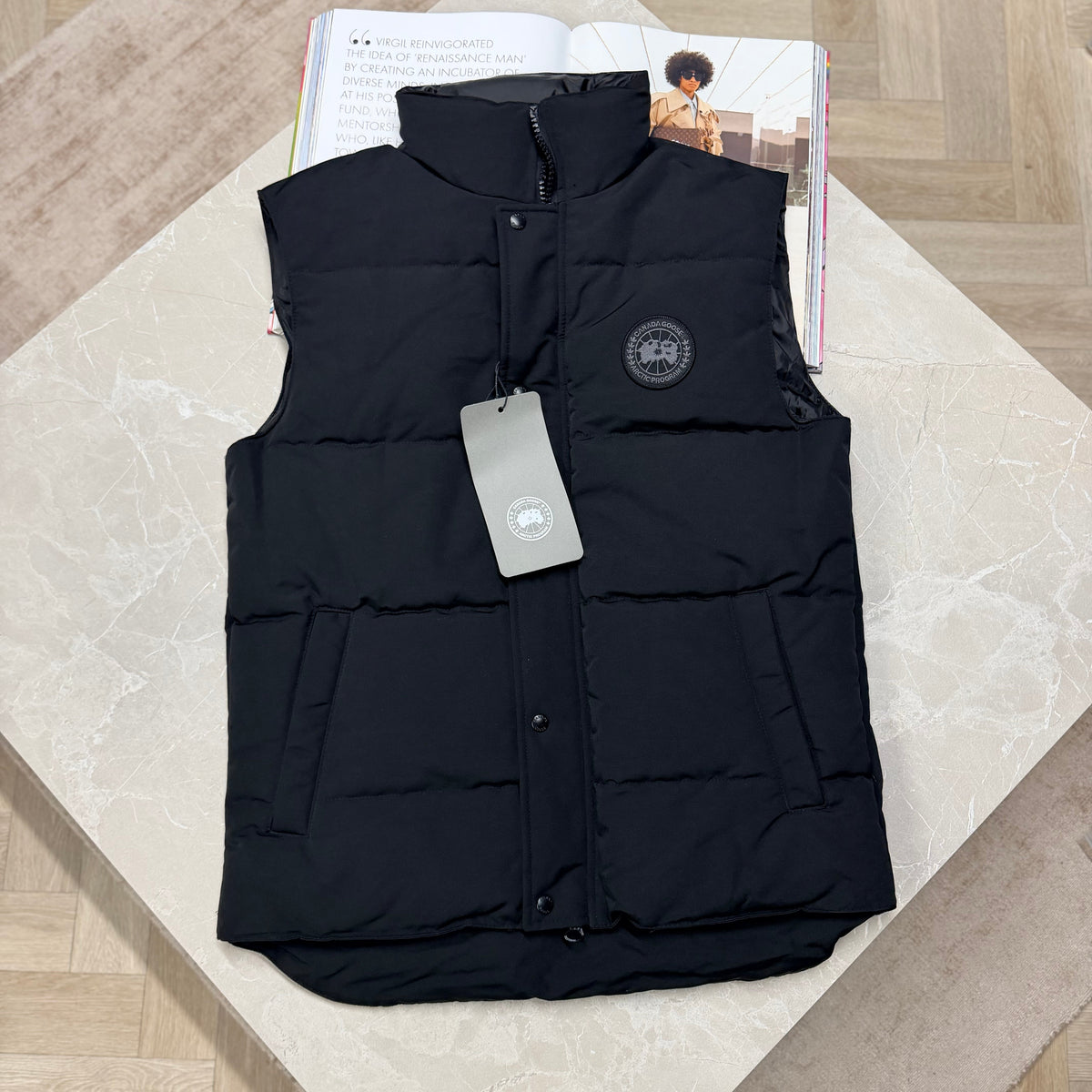 CG GARSON BLACK BADGE GILET - BLACK