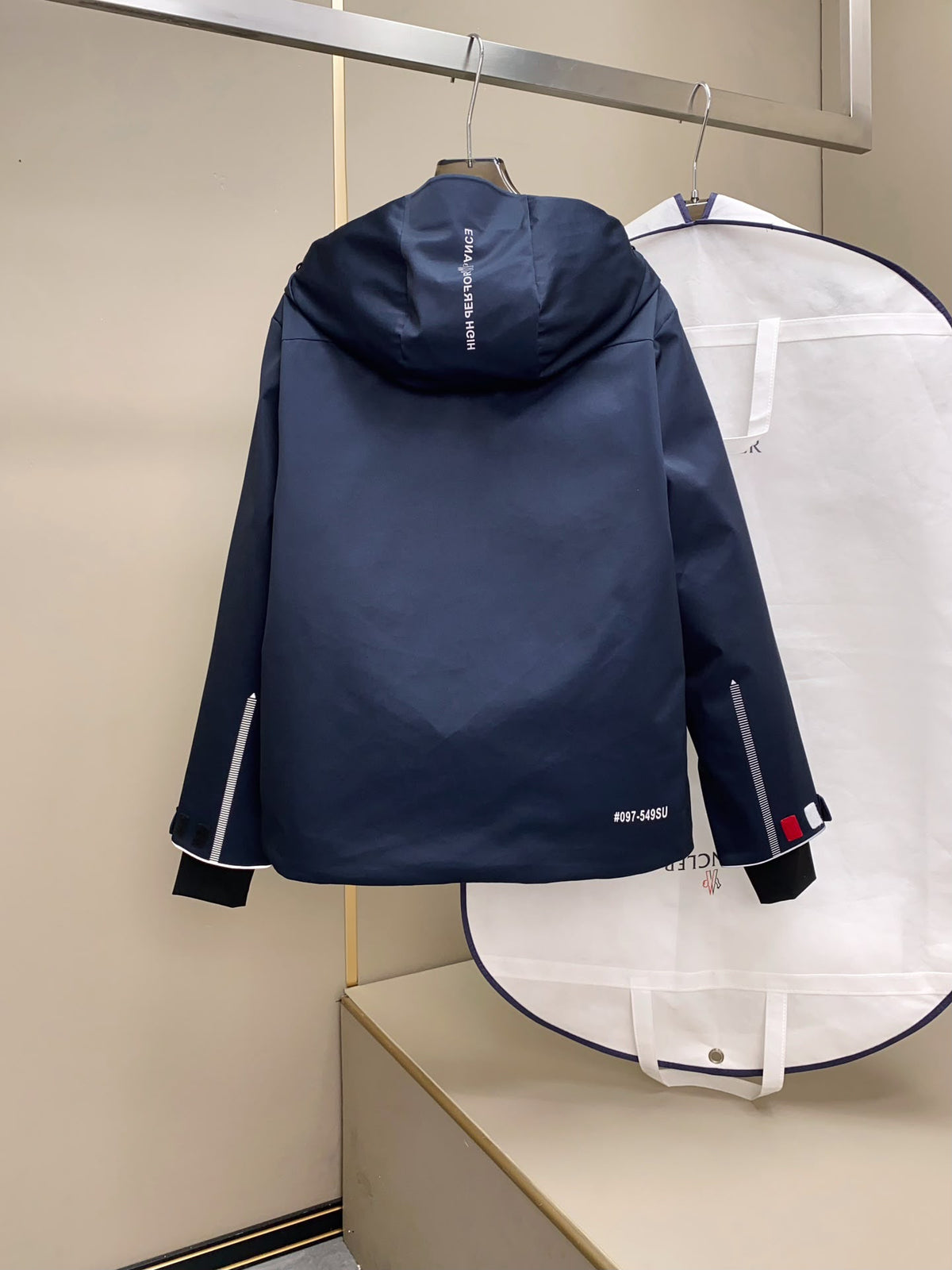 MNCLR NAVY HOODED LIGHTWEIGHT ZIP COAT - (PRE ORDER)