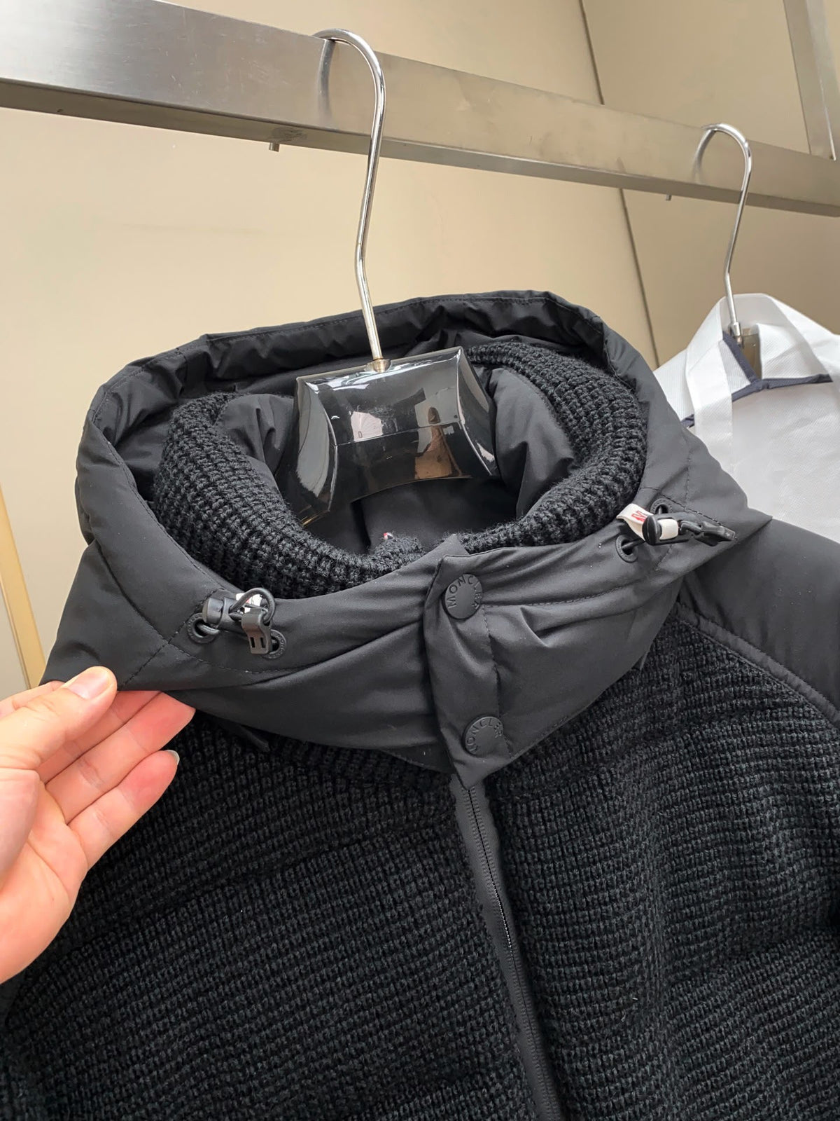MNCLR BLACK HOODED POCKET COAT - (PRE ORDER)