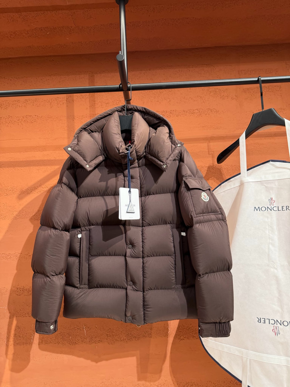 MNCLR QUILTED DOWN PUFFER COAT COFFEE -  PRE-ORDER