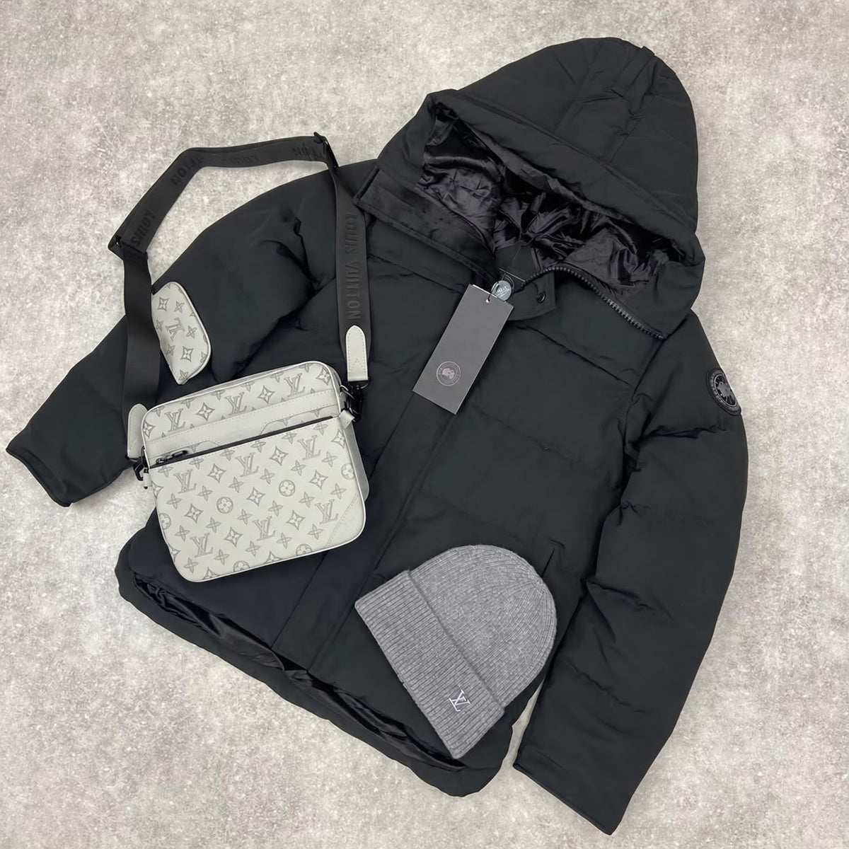 CG BLACK BADGE MACMILLAN COAT - BLACK
